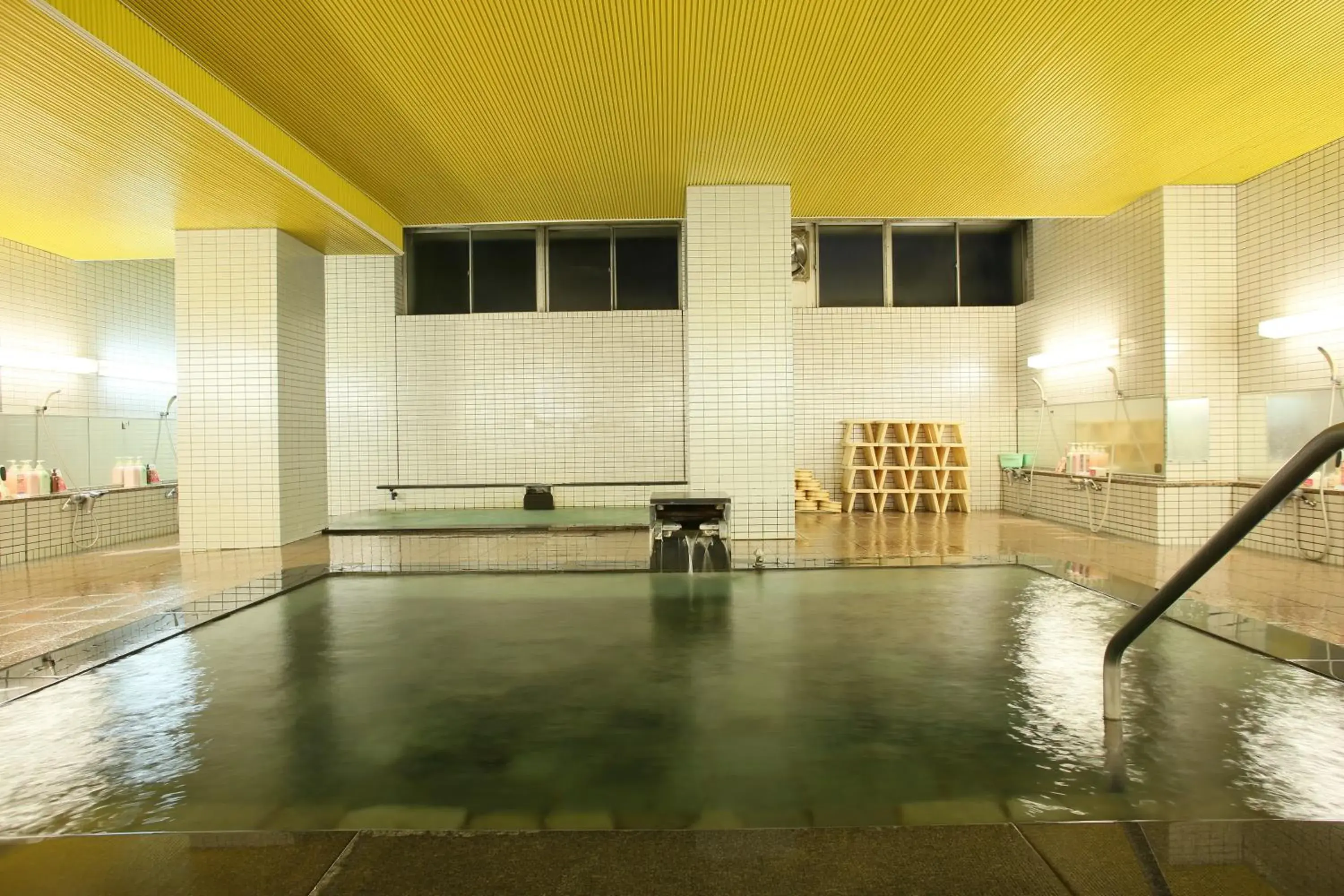 Hot Spring Bath, Swimming Pool in Shiga Palace Hotel