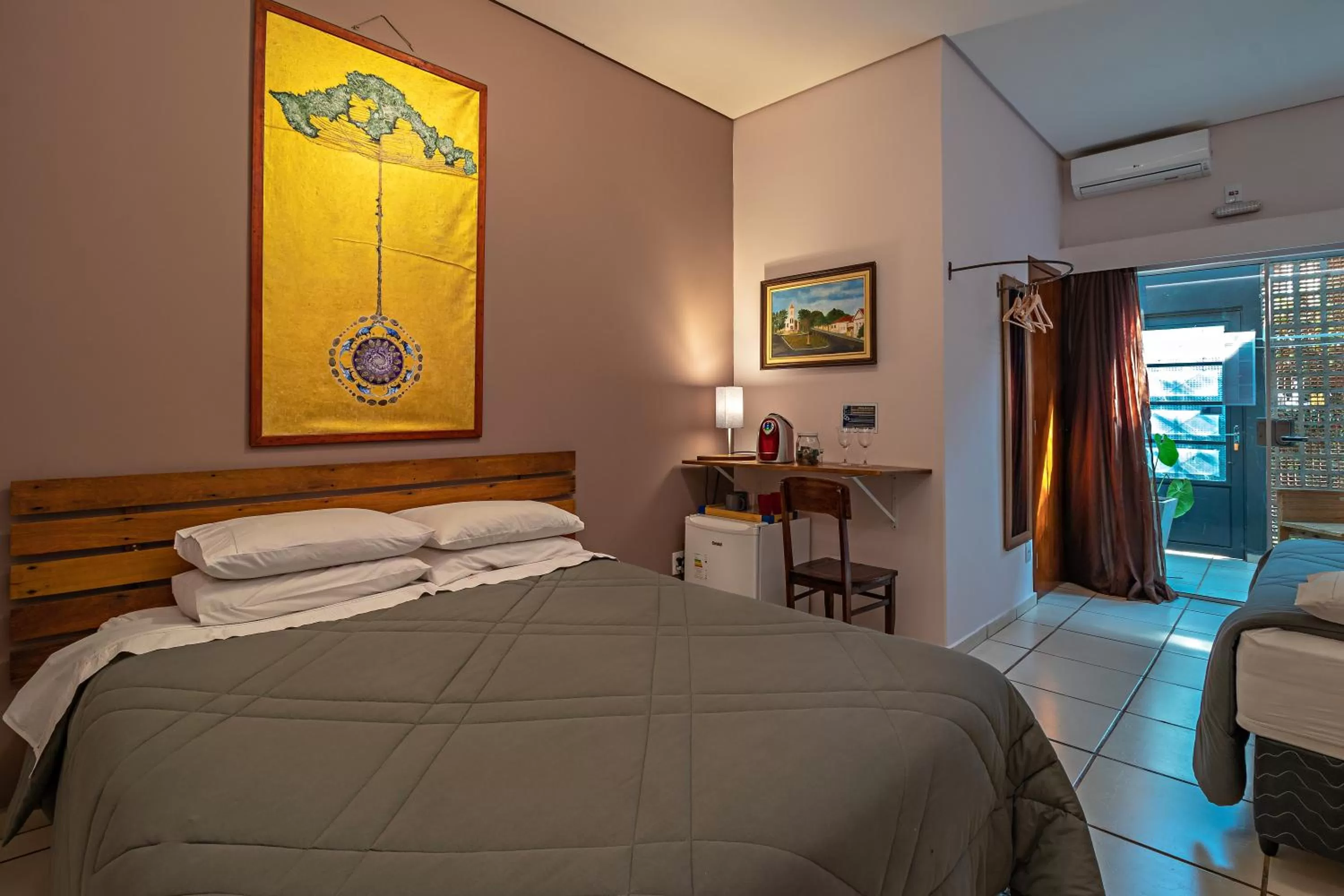 Bed in Suítes no Quintal