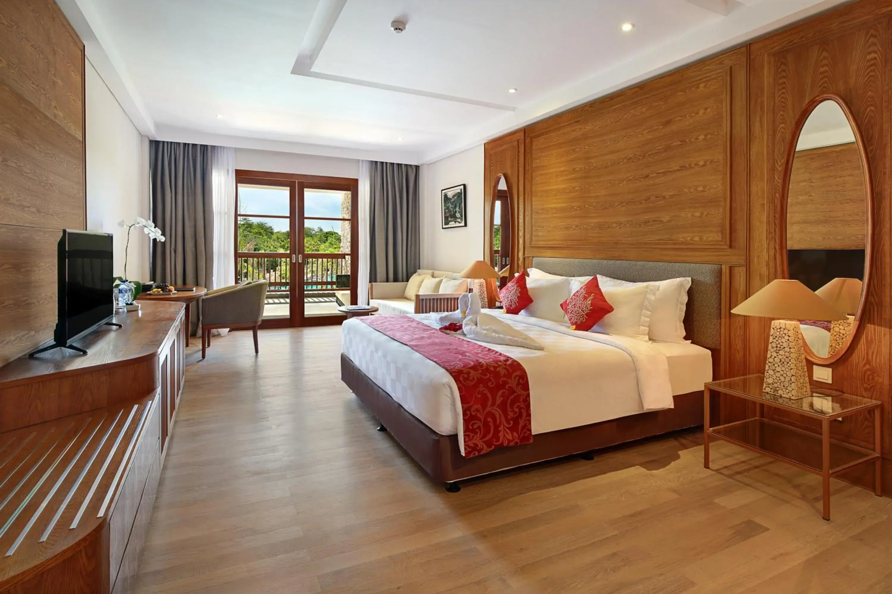 TV and multimedia, Bed in Royal Tulip Springhill Resort Jimbaran TV and multimedia, Bed in Royal Tulip Springhill Resort Jimbaran