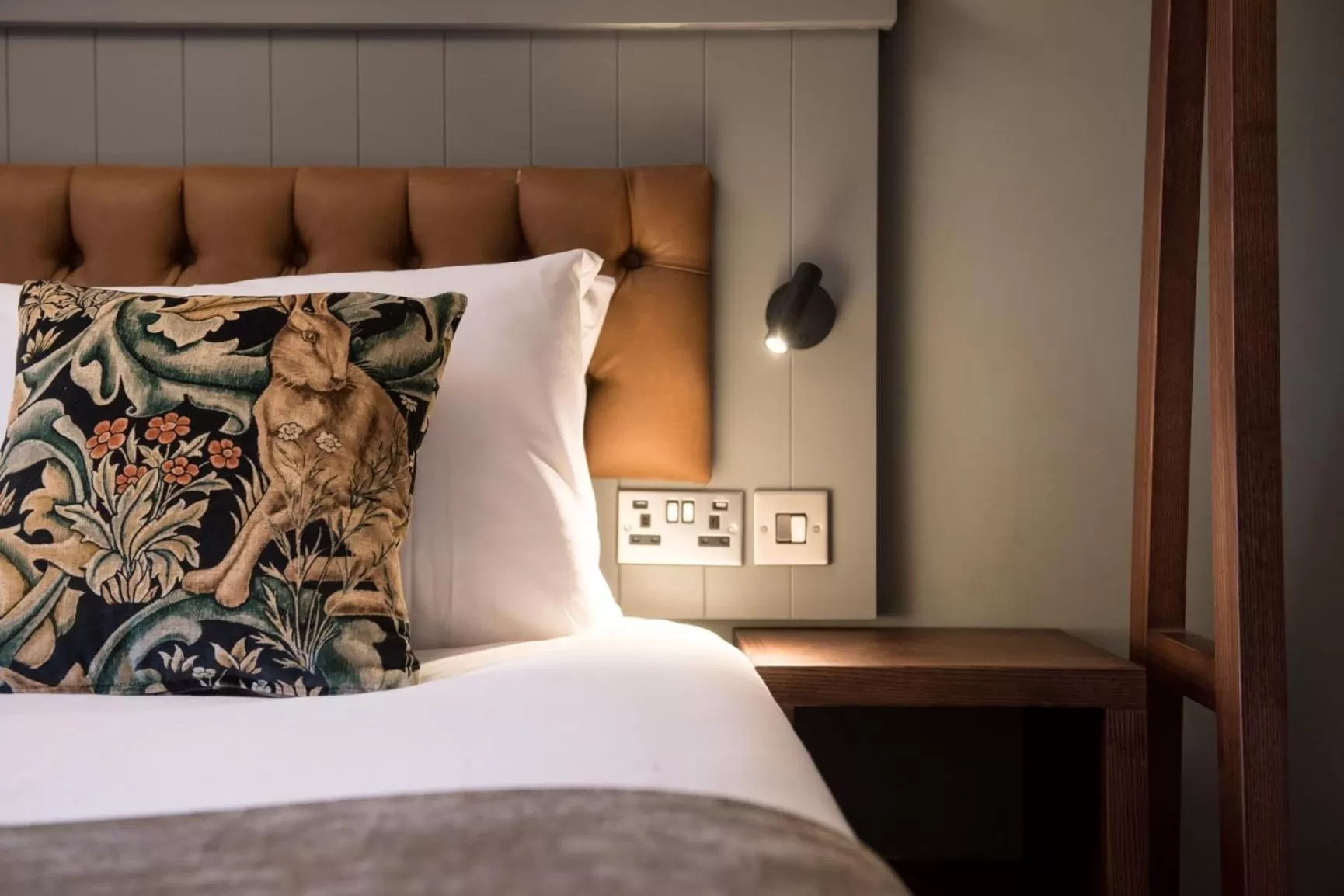 Decorative detail, Bed in The Five Bells by Innkeeper's Collection