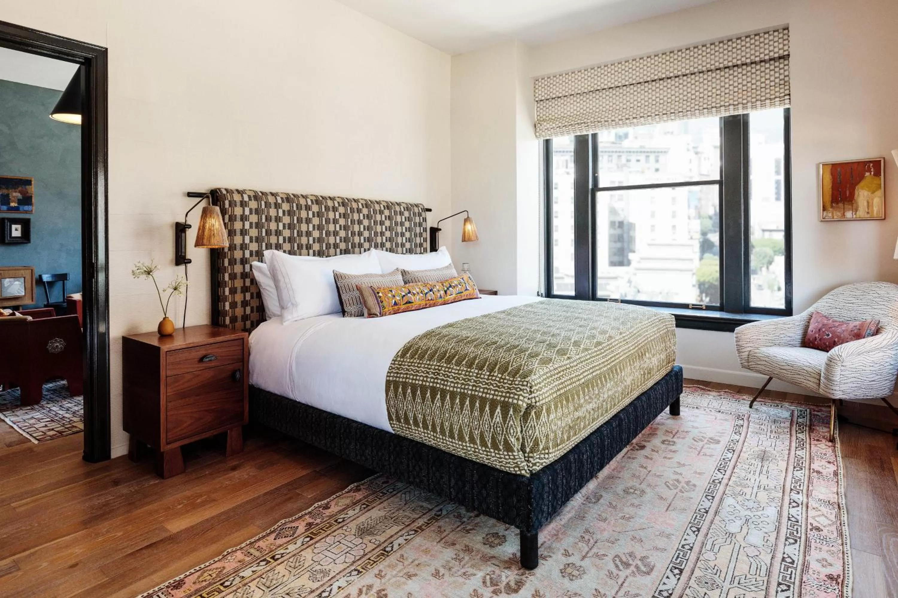 Photo of the whole room, Bed in Downtown Los Angeles Proper Hotel, a Member of Design Hotels