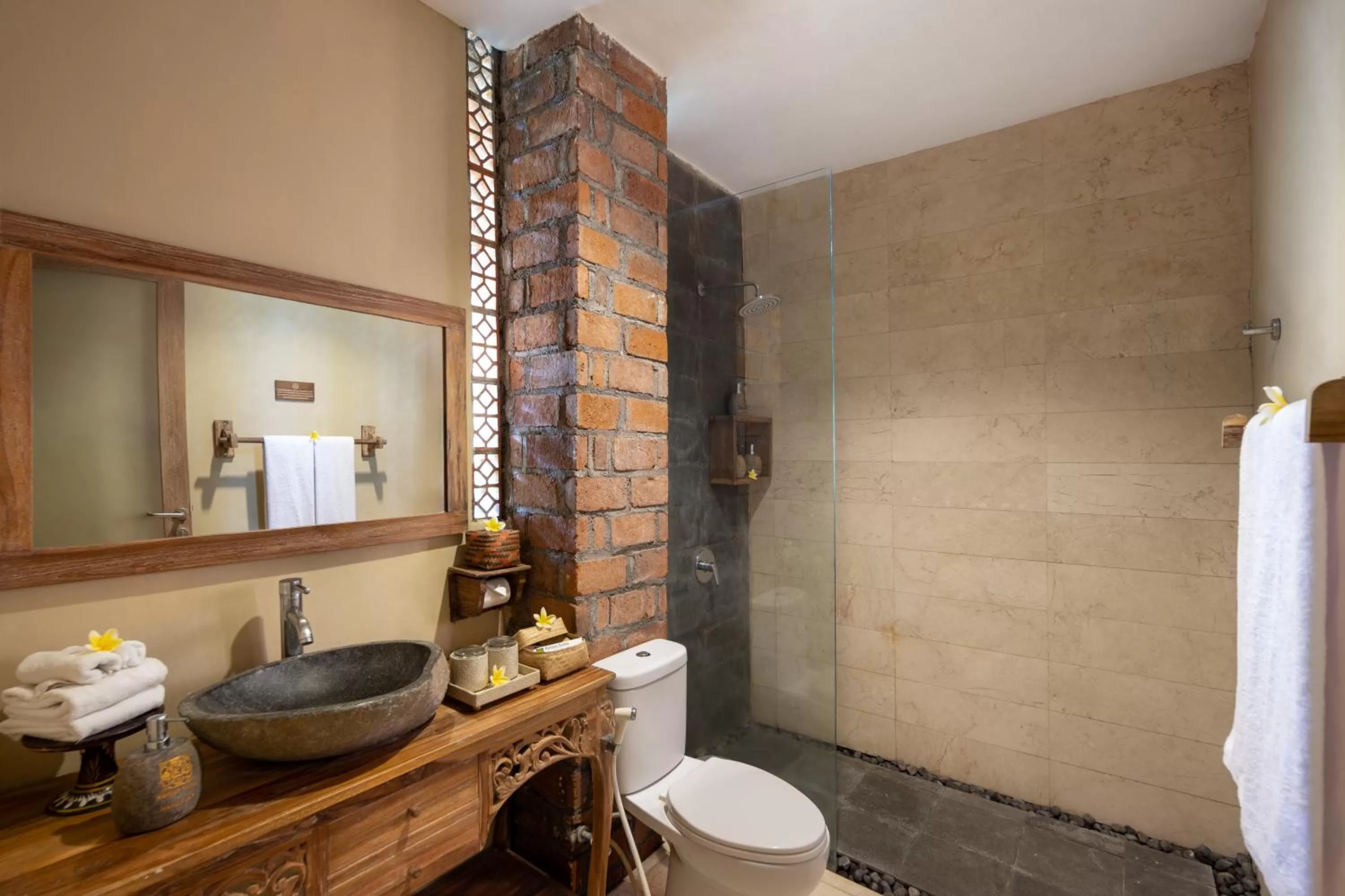 Bathroom in Kailash Suites by GenuineHost