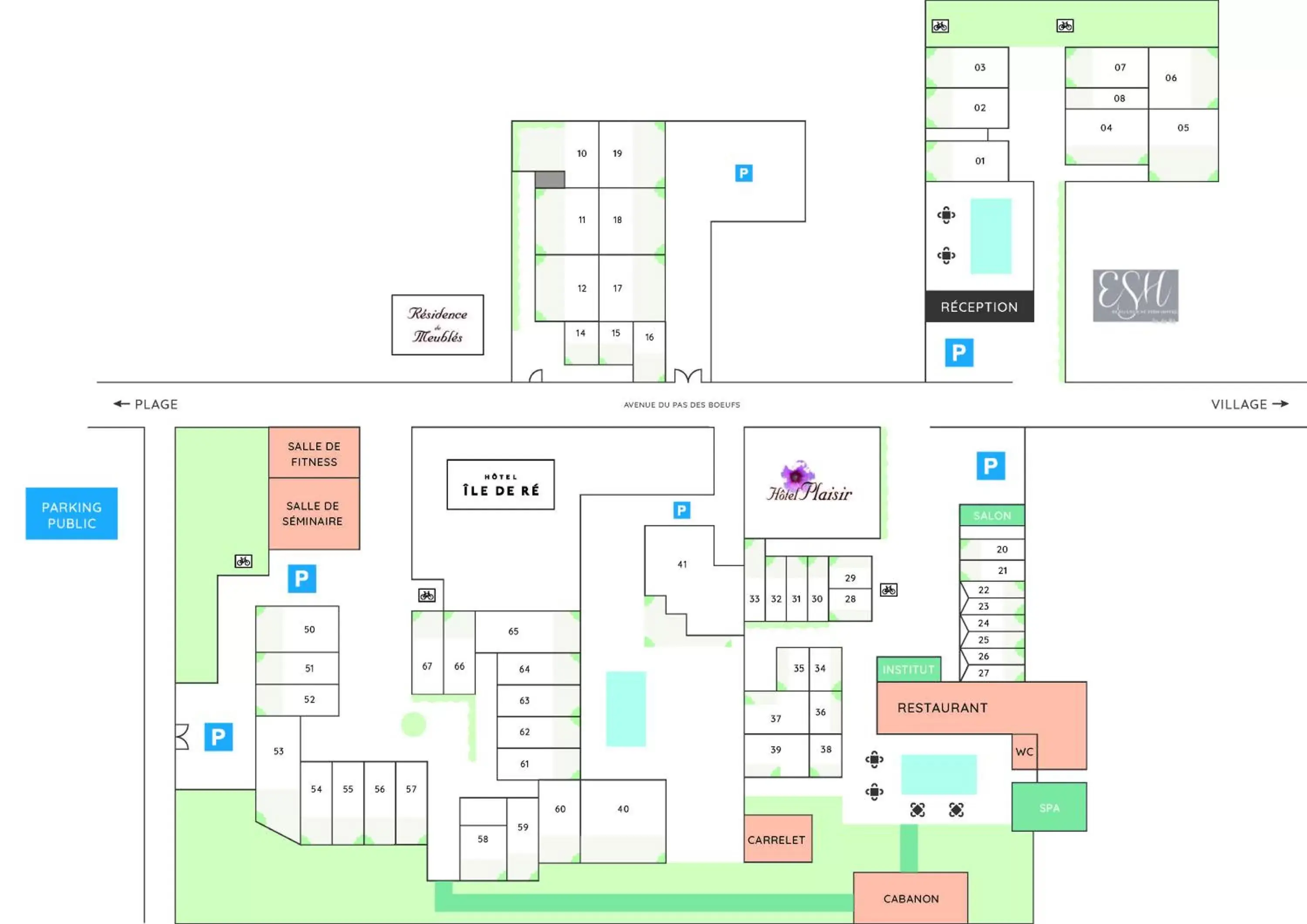 Floor Plan in Hôtel Restaurant & Spa Plaisir