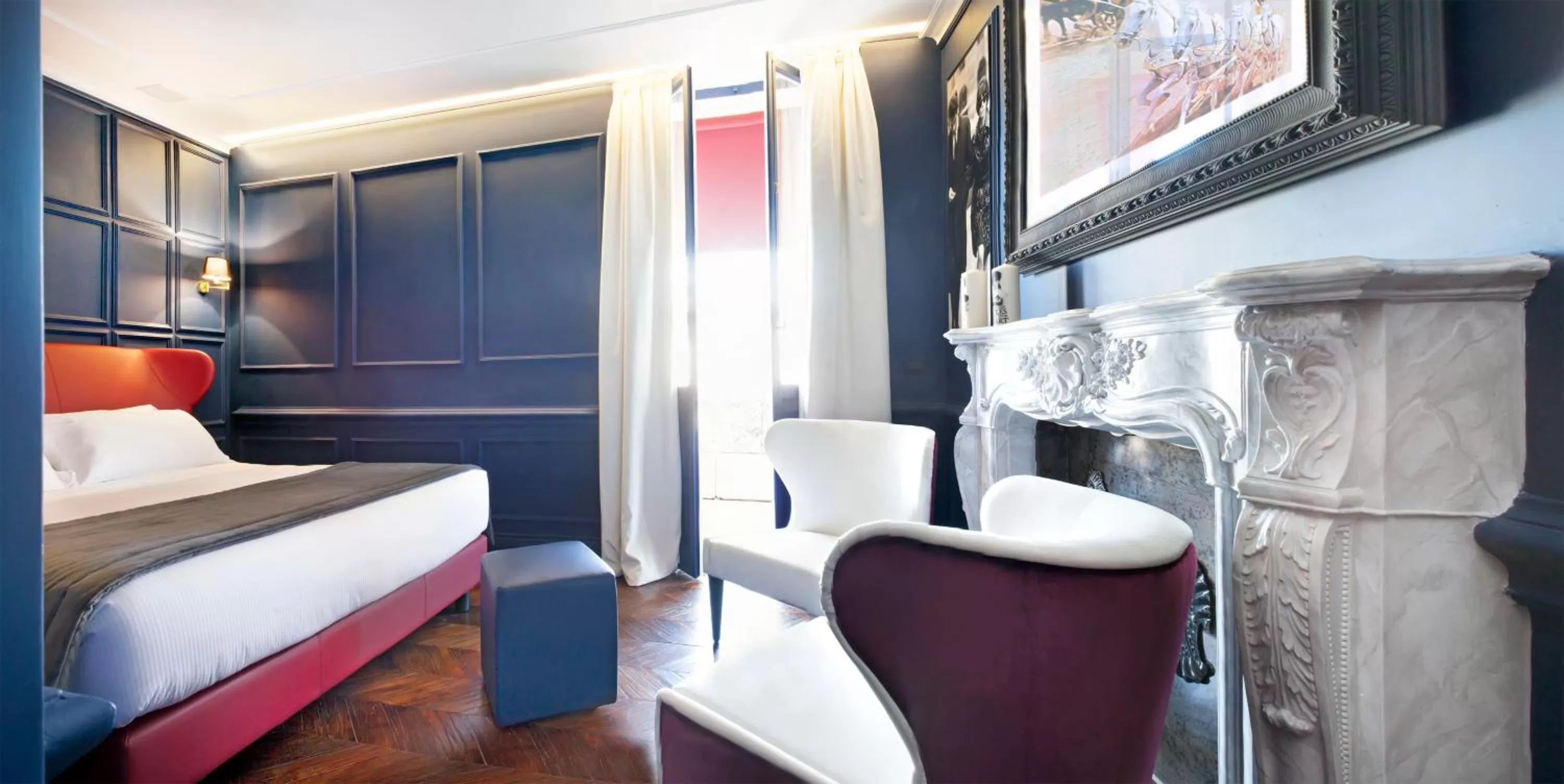 Photo of the whole room, Bed in Hotel The Corner Roma