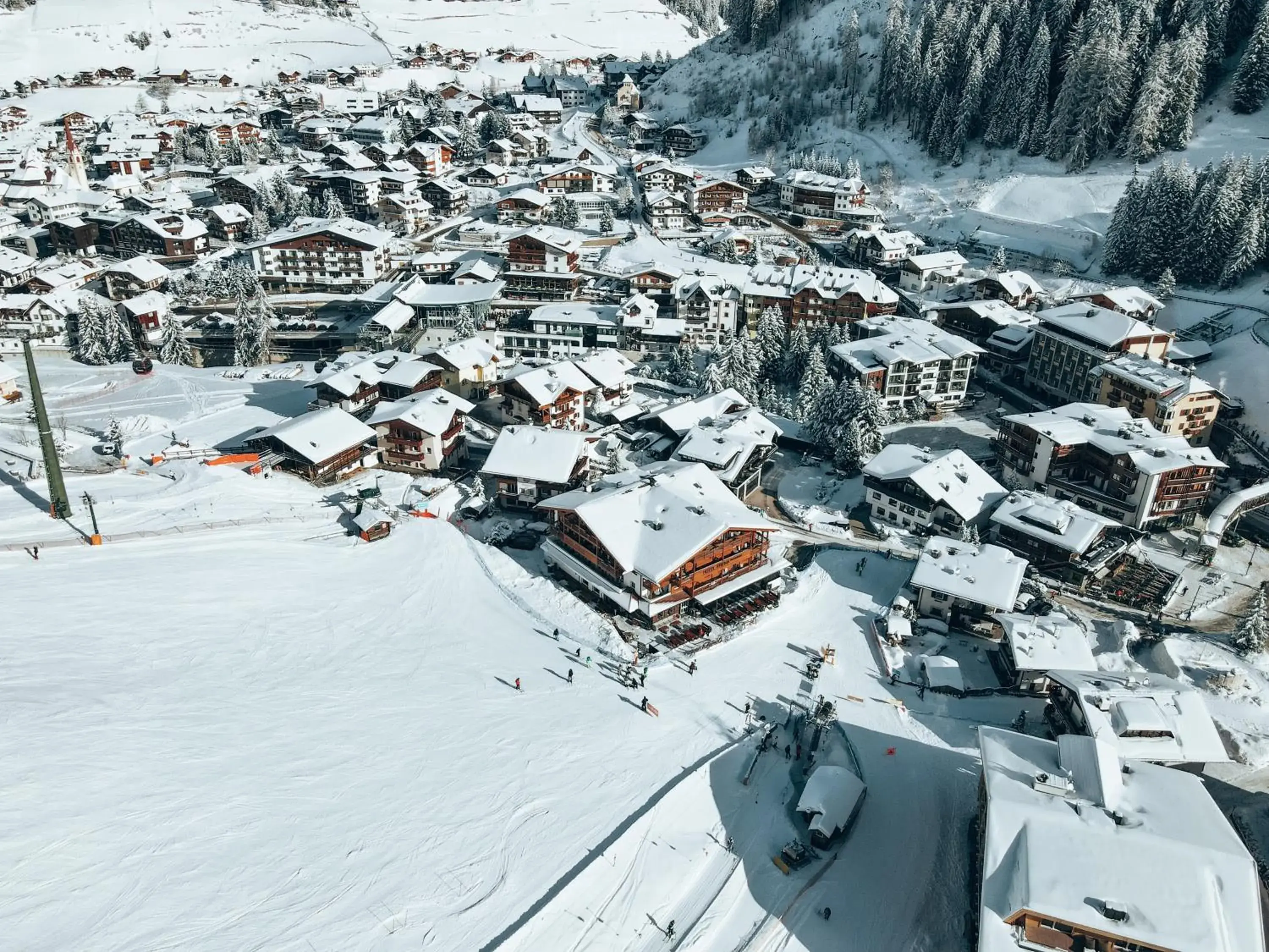 Property building, Winter in Hotel Freina