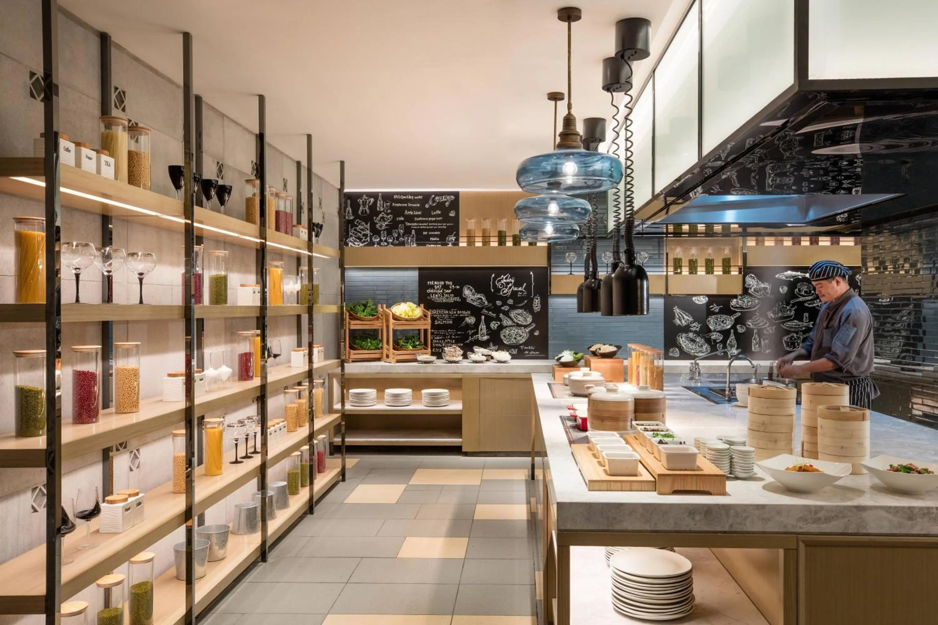 Kitchen or kitchenette in Courtyard by Marriott Shunde Longjiang, Near Furniture Fair