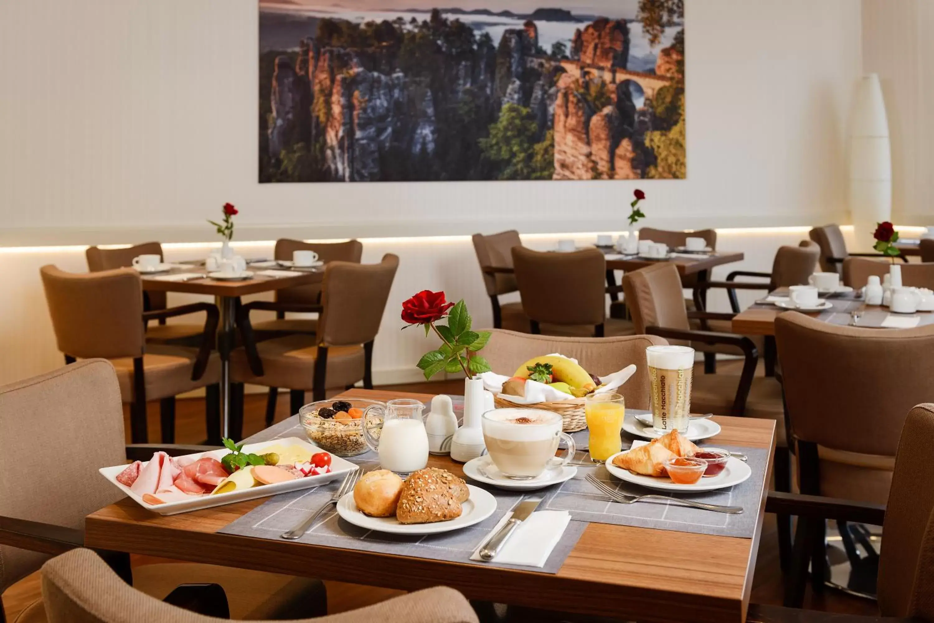 Buffet breakfast in Amedia Dresden Elbpromenade, Trademark Collection by Wyndham Buffet breakfast in Amedia Dresden Elbpromenade, Trademark Collection by Wyndham