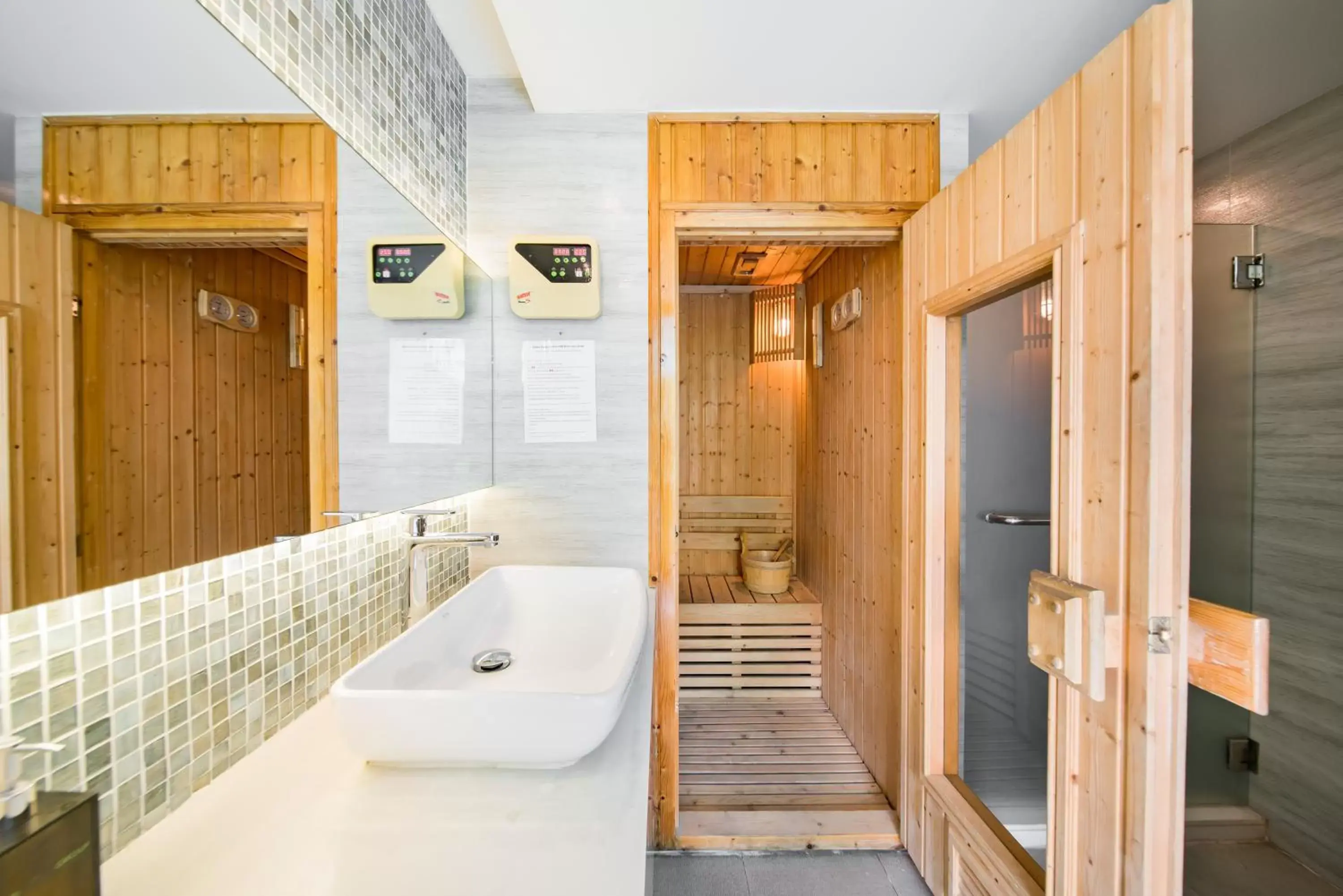 Sauna, Bathroom in Aster Hotel and Residence by At Mind