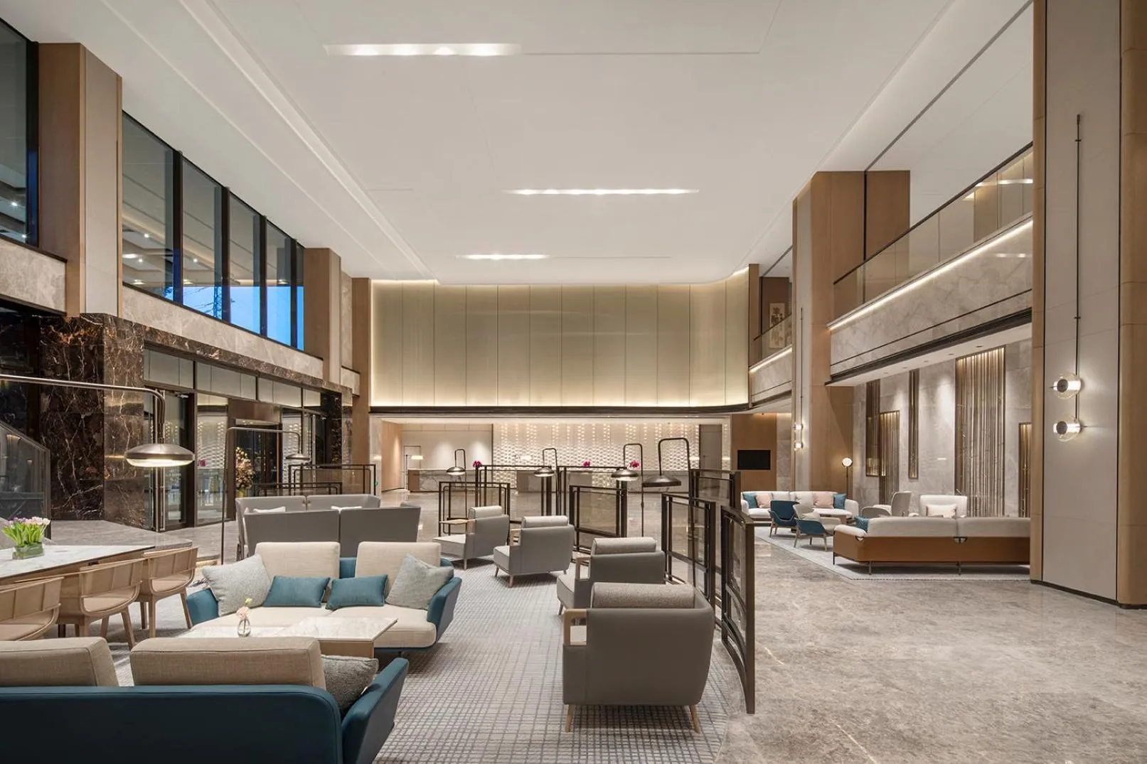 Lobby or reception in Crowne Plaza Shanghai Jinxiu by IHG