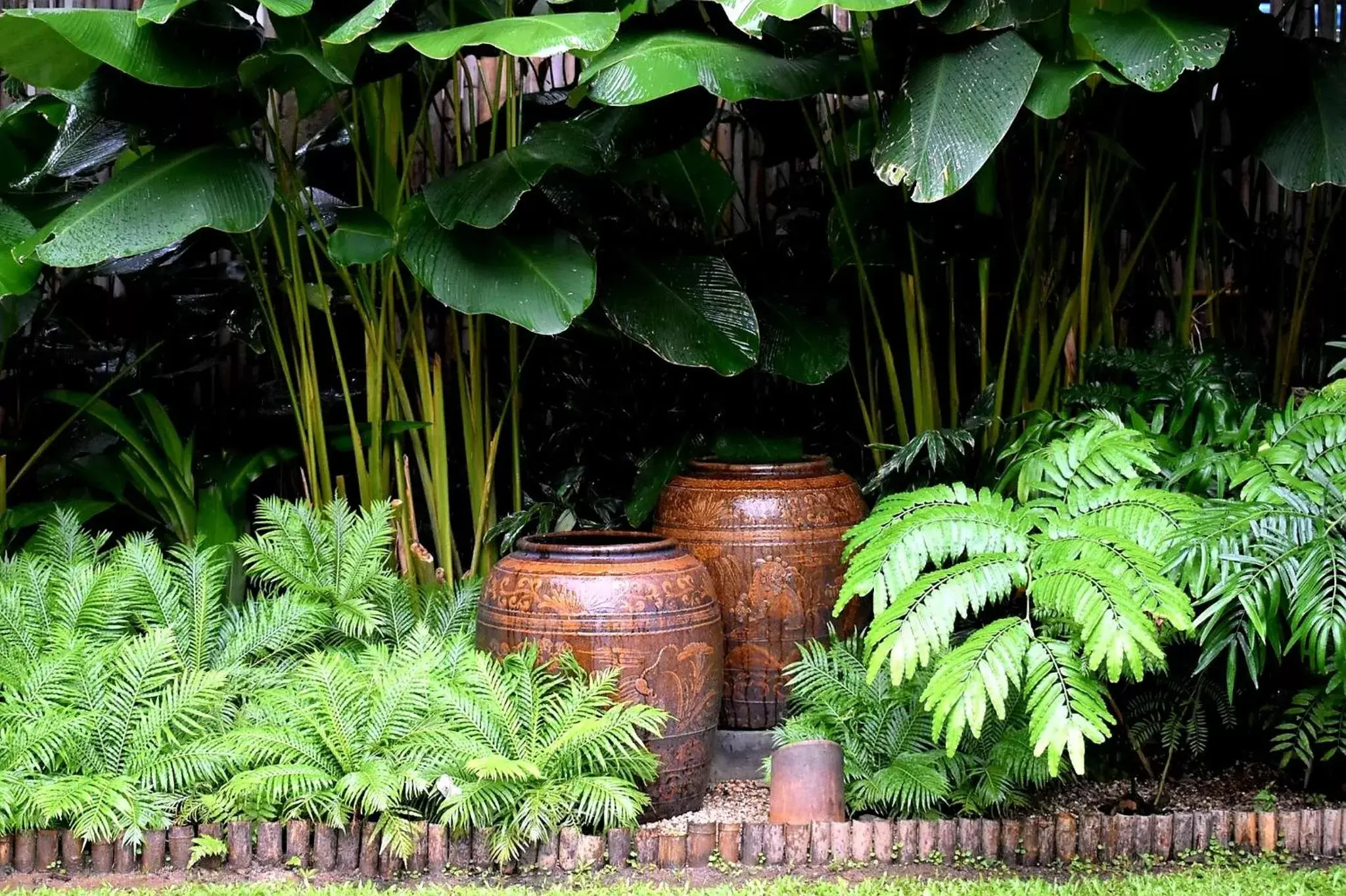 Garden view in Rachamankha Hotel