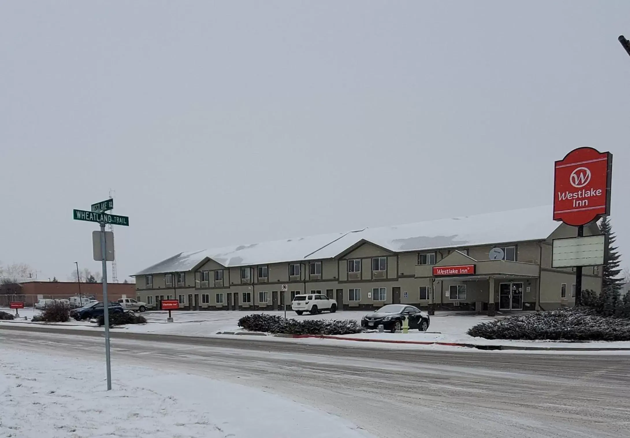 Property building, Winter in Westlake Inn