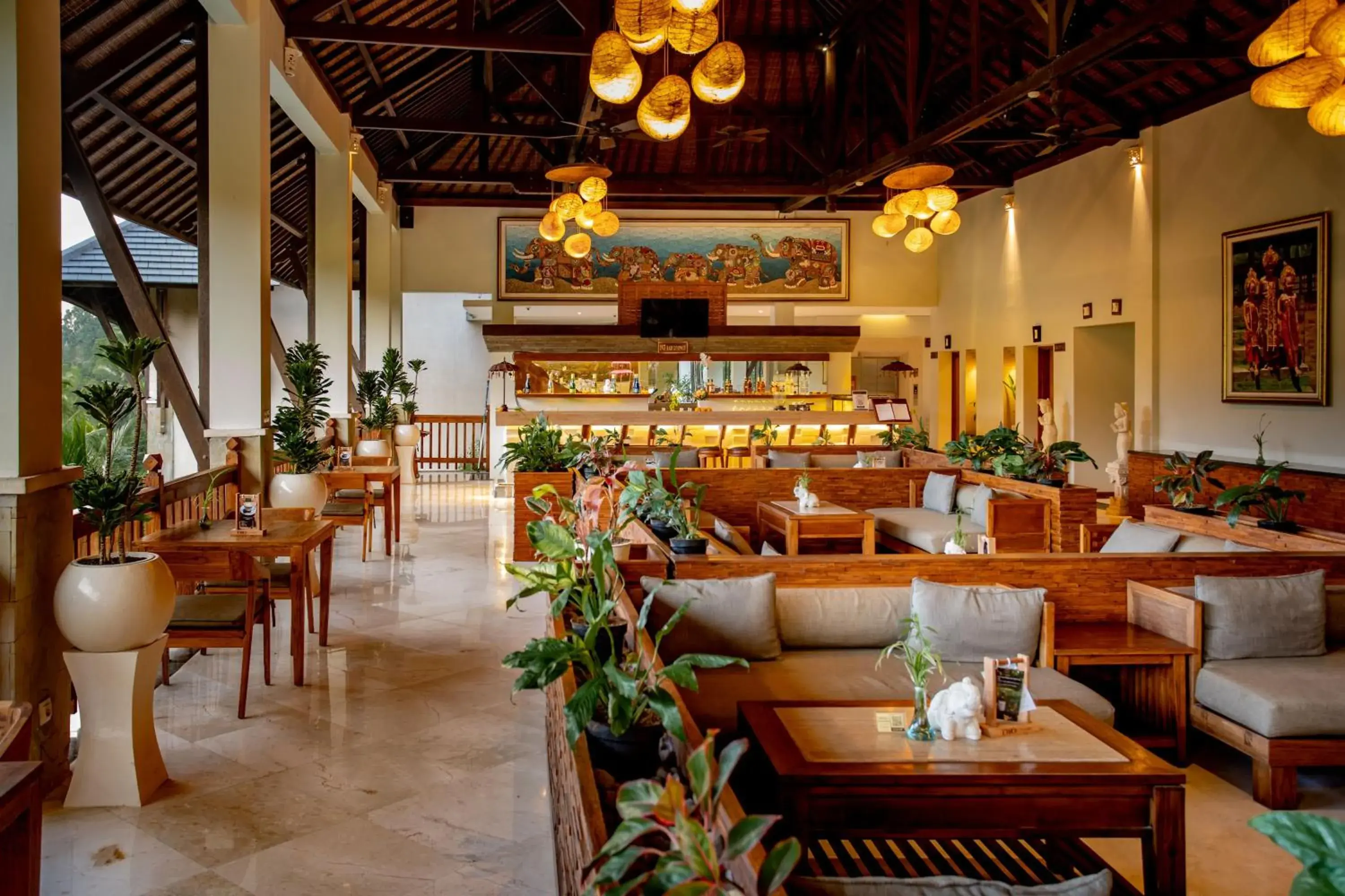 Lobby or reception, Restaurant/Places to Eat in The Lokha Ubud Resort Villas and Spa
