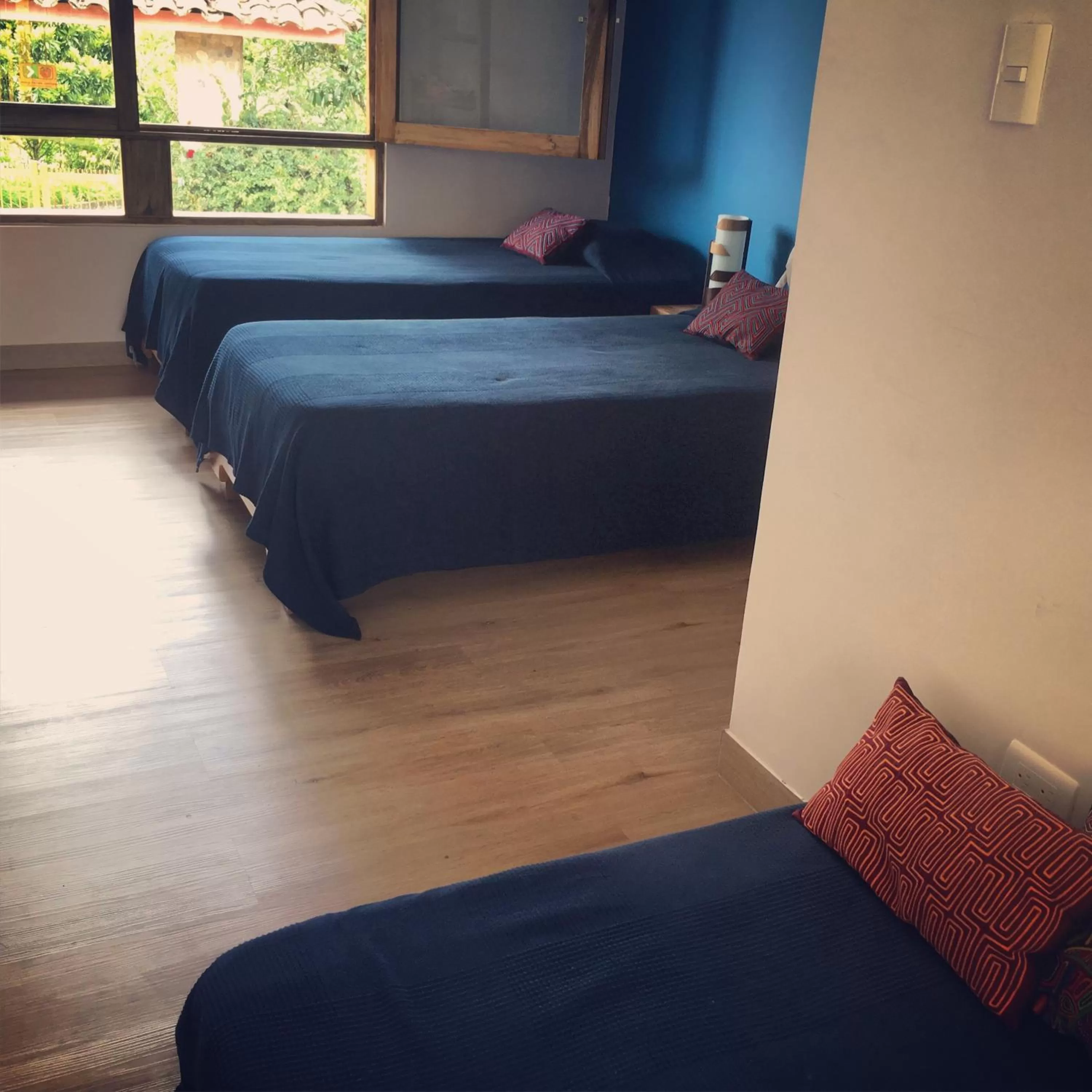 Bed in Hotel La Caracola