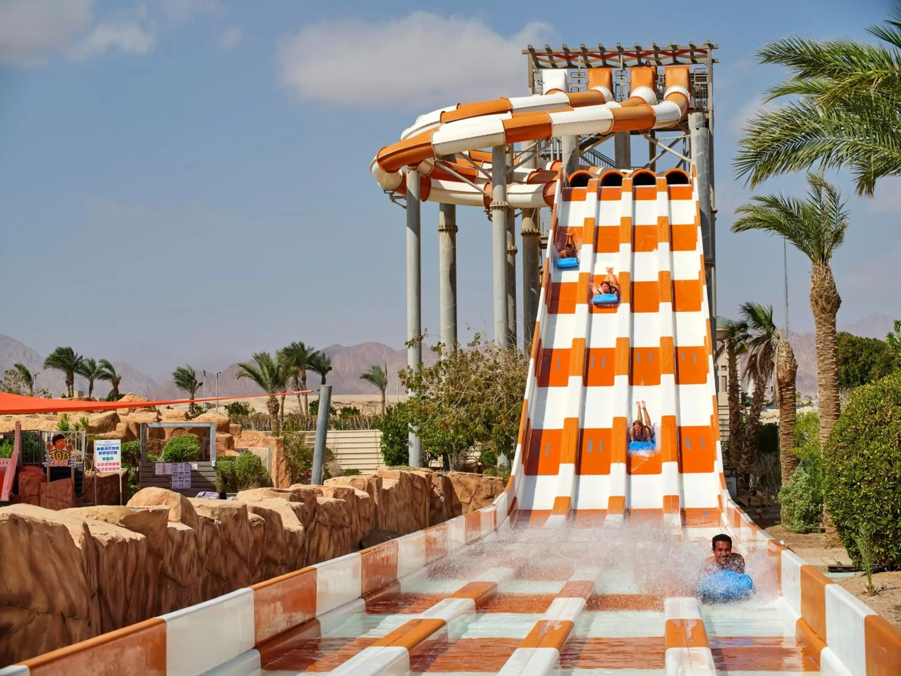 Aqua park in Coral Sea Waterworld Sharm El Sheikh