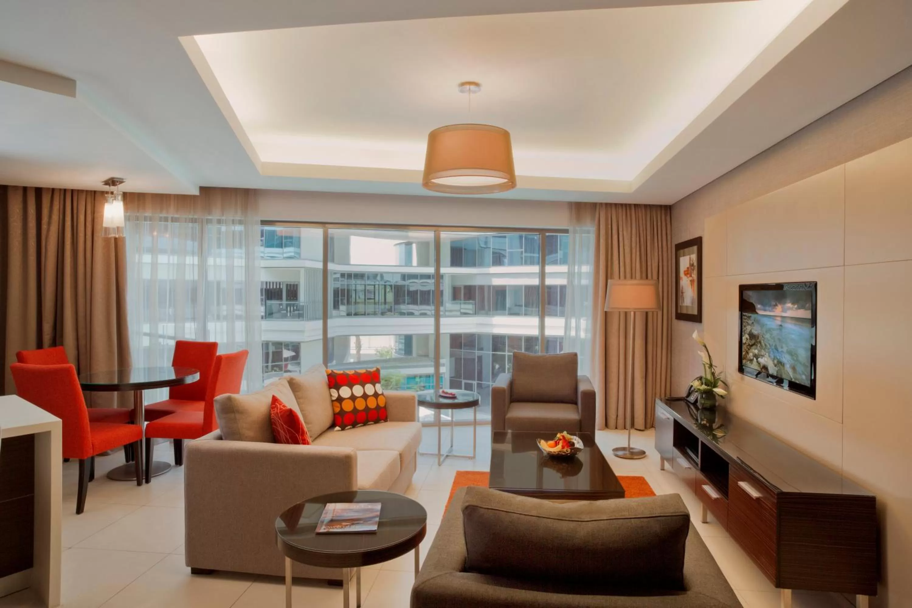 Living room in Majestic Arjaan by Rotana – Manama