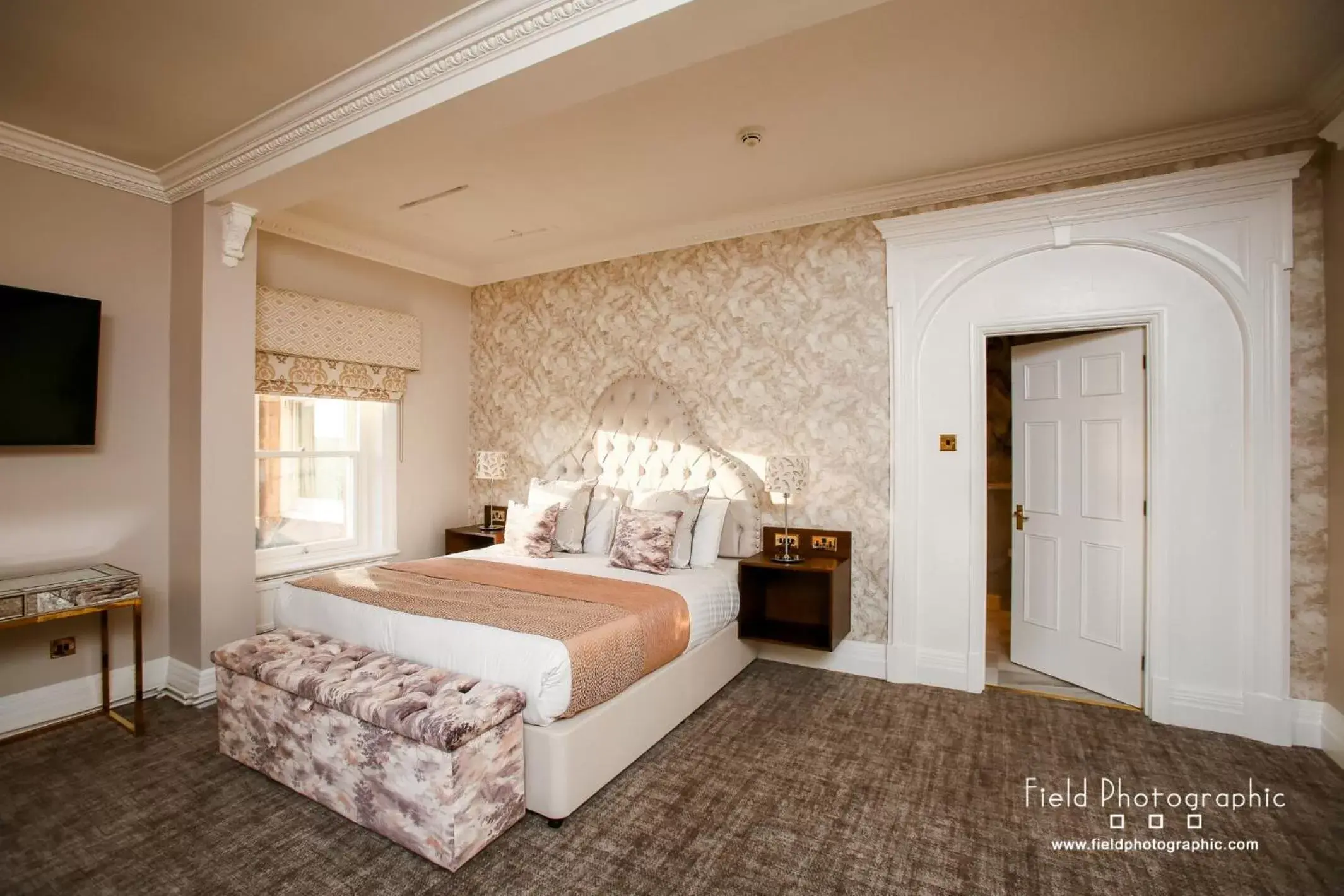 Bedroom, Bed in Makeney Hall Hotel Bedroom, Bed in Makeney Hall Hotel