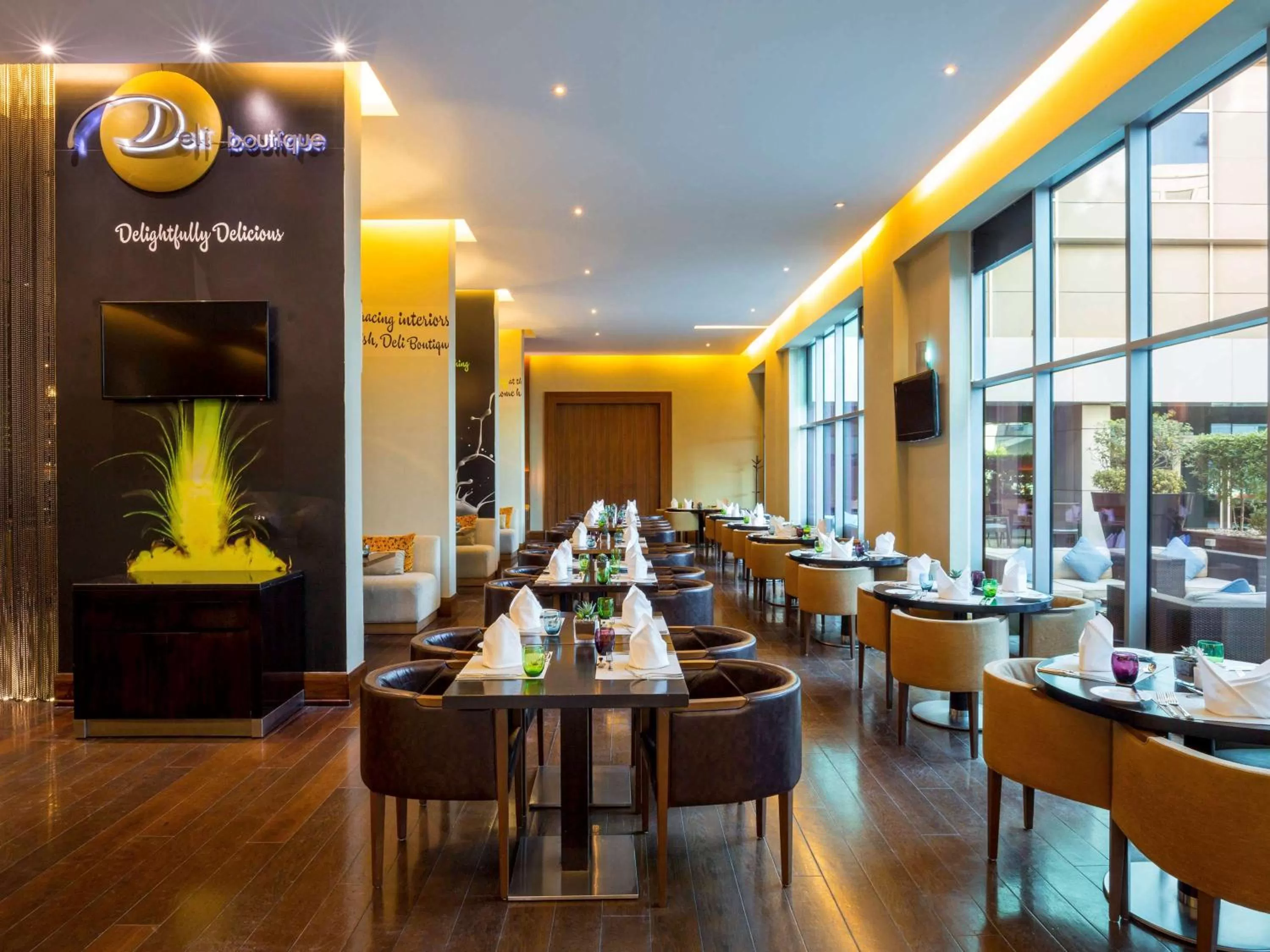 Restaurant/places to eat in Novotel Suites Mall Avenue Dubai