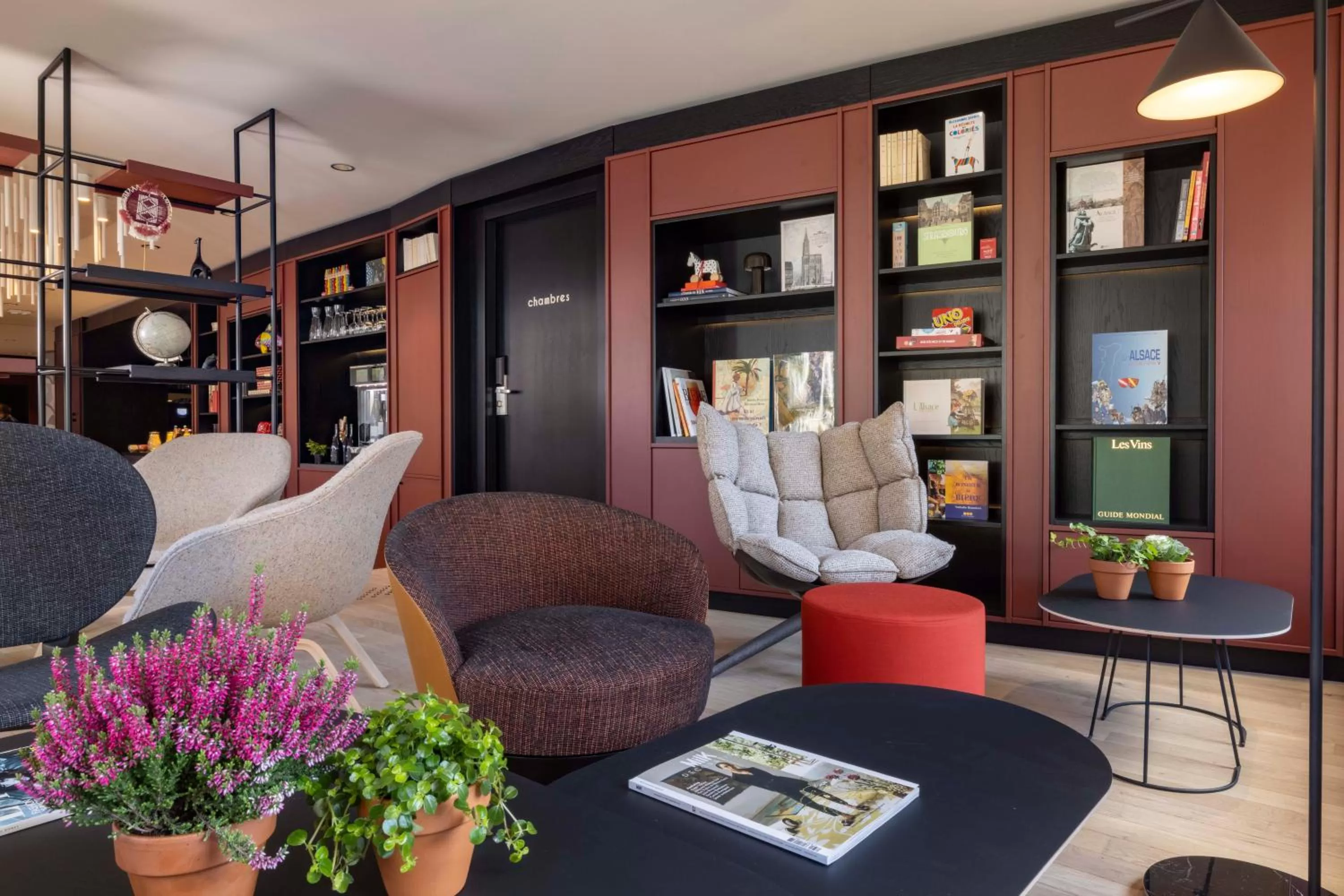 Library in Hotel La Diligence