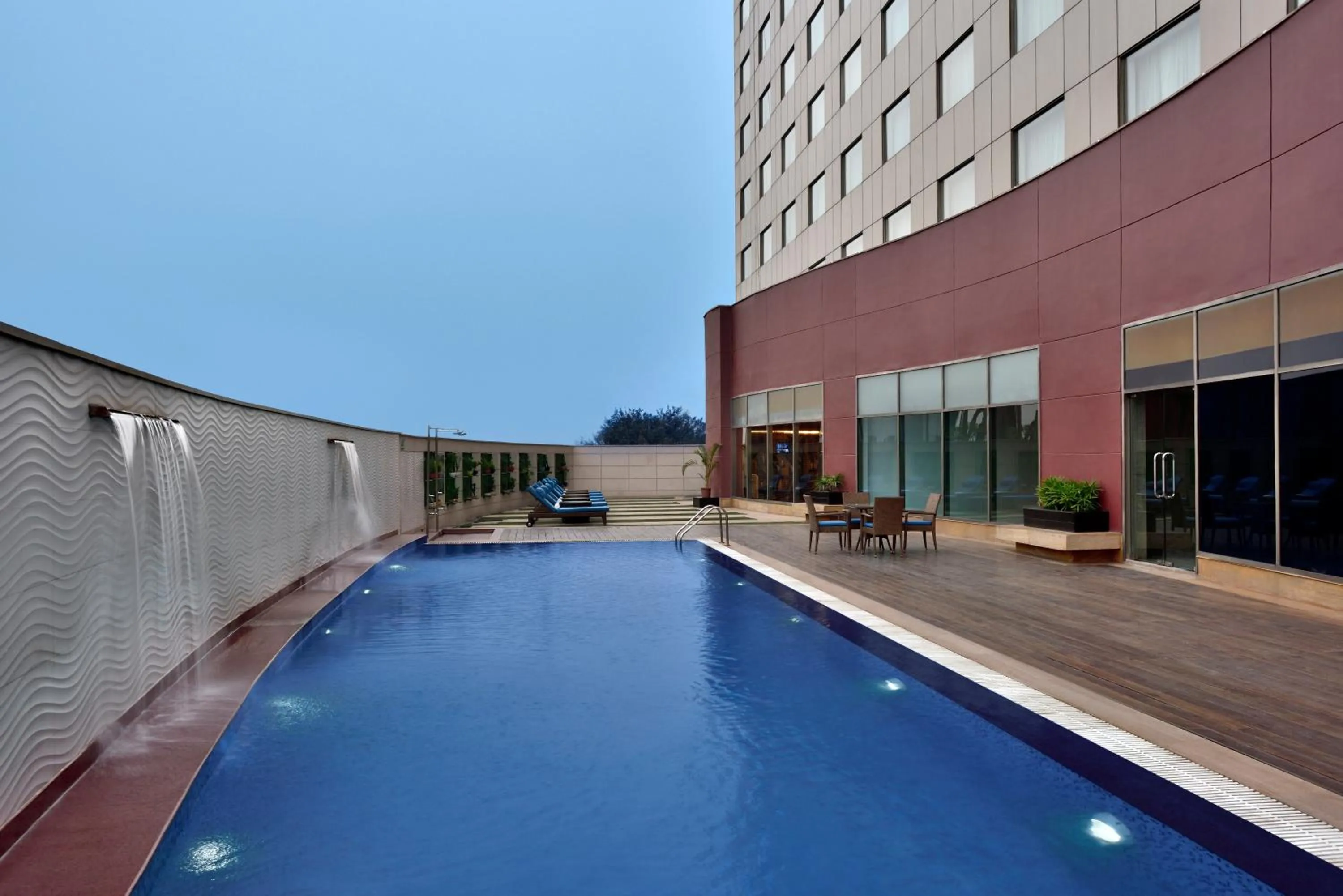 Pool view in Radisson Gurugram Udyog Vihar