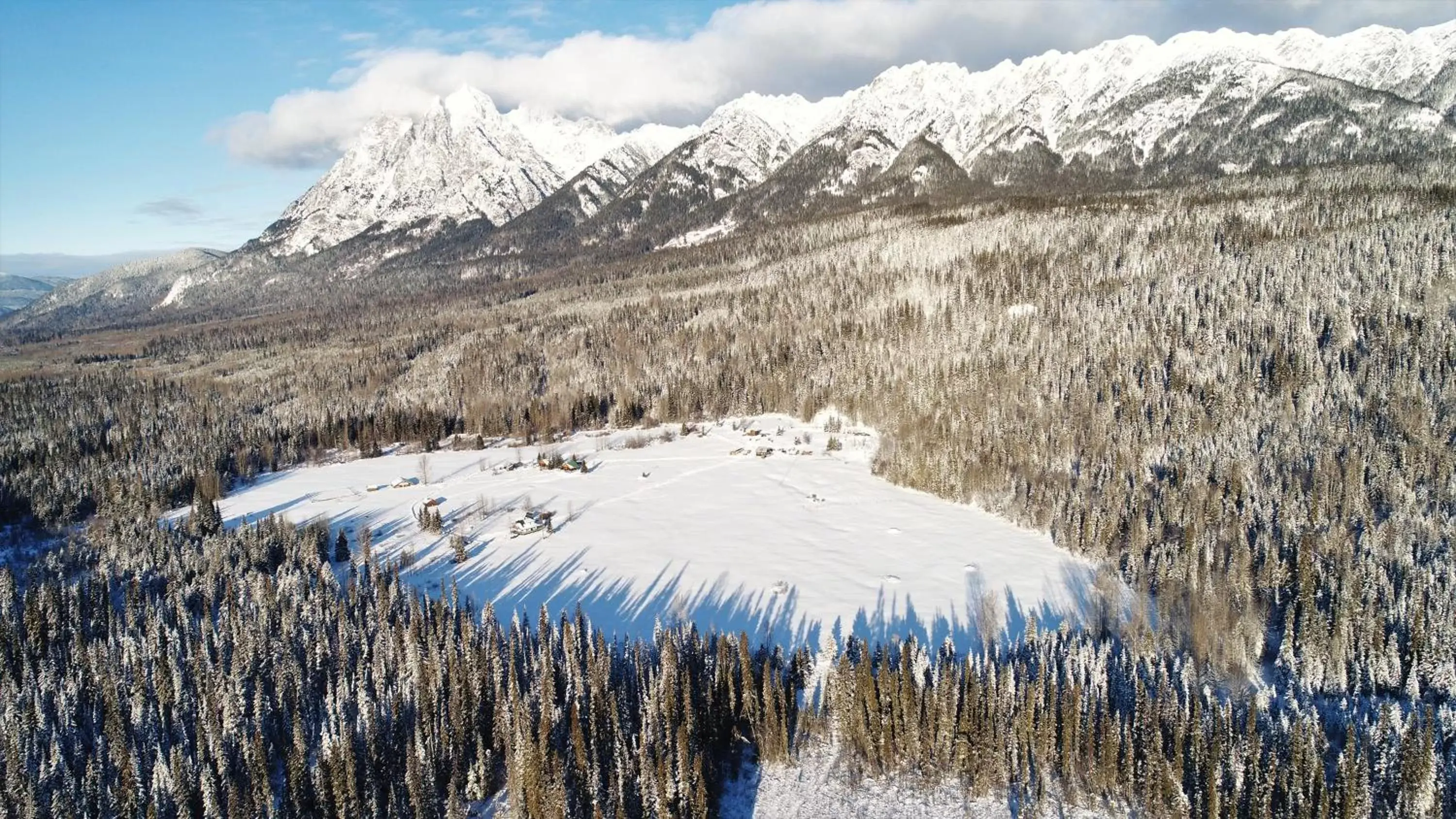 Bird's eye view, Winter in Rocky Ridge Resort-BC