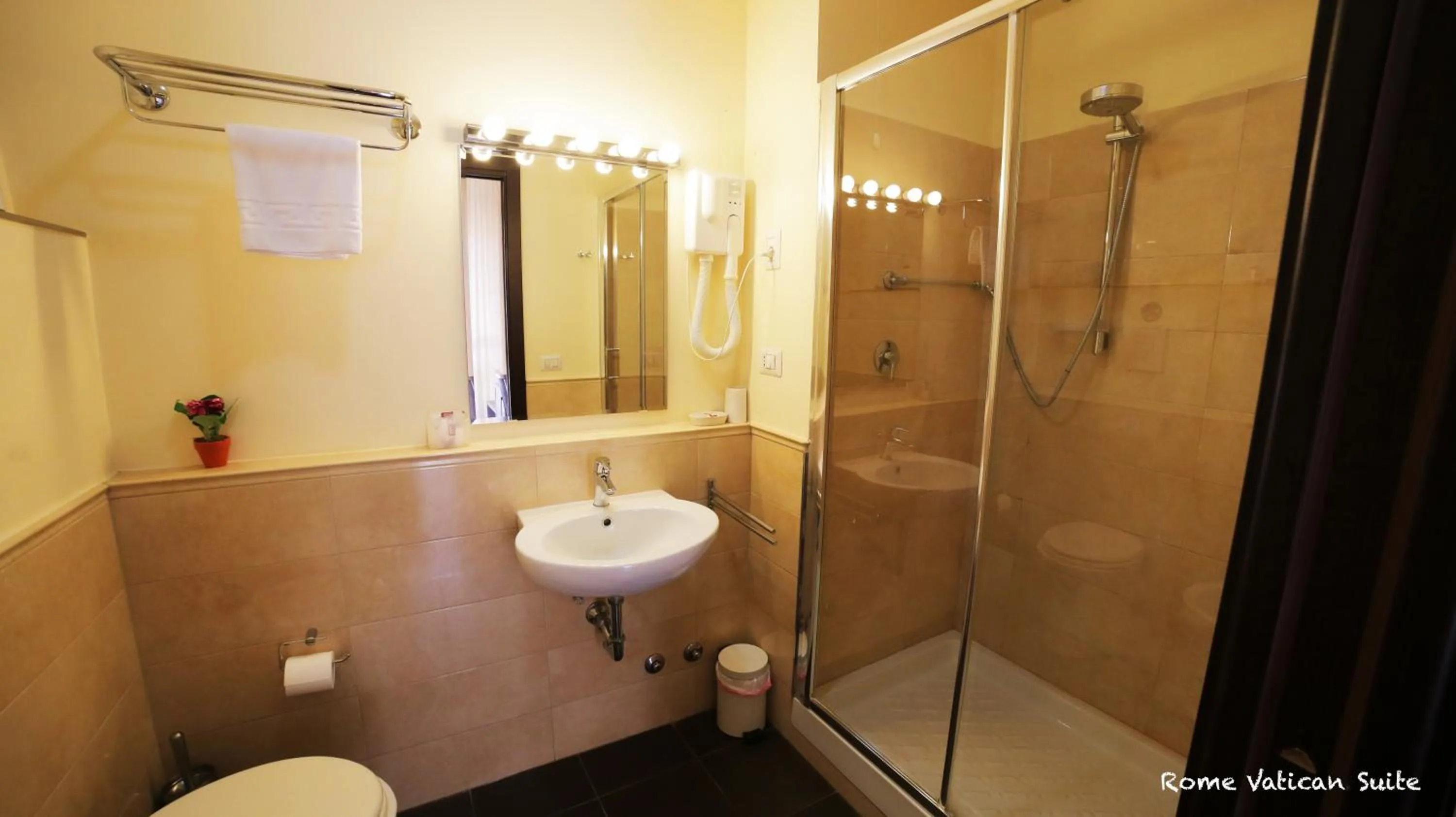 Shower in Rome Vatican Suite