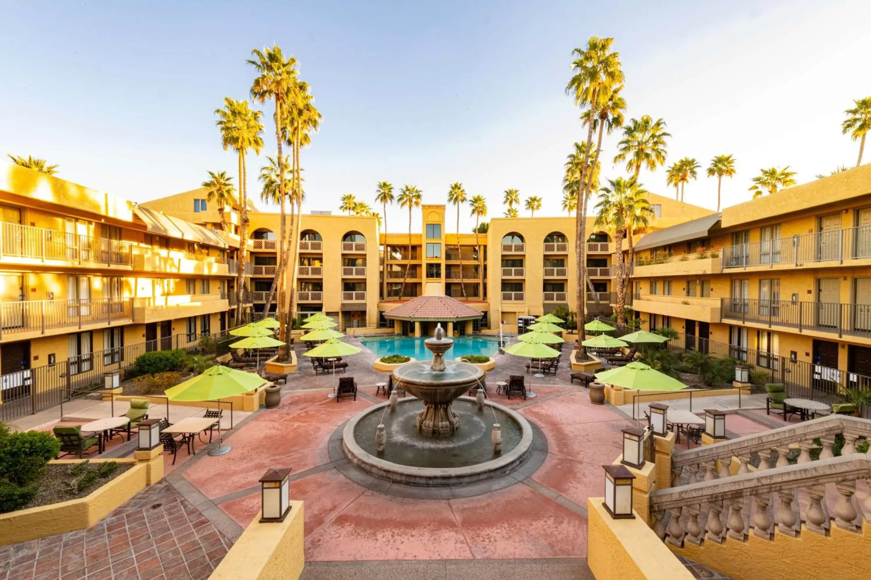 Inner courtyard view, Pool View in Hilton Phoenix Resort at the Peak - Formerly Pointe Hilton Squaw Peak Resort