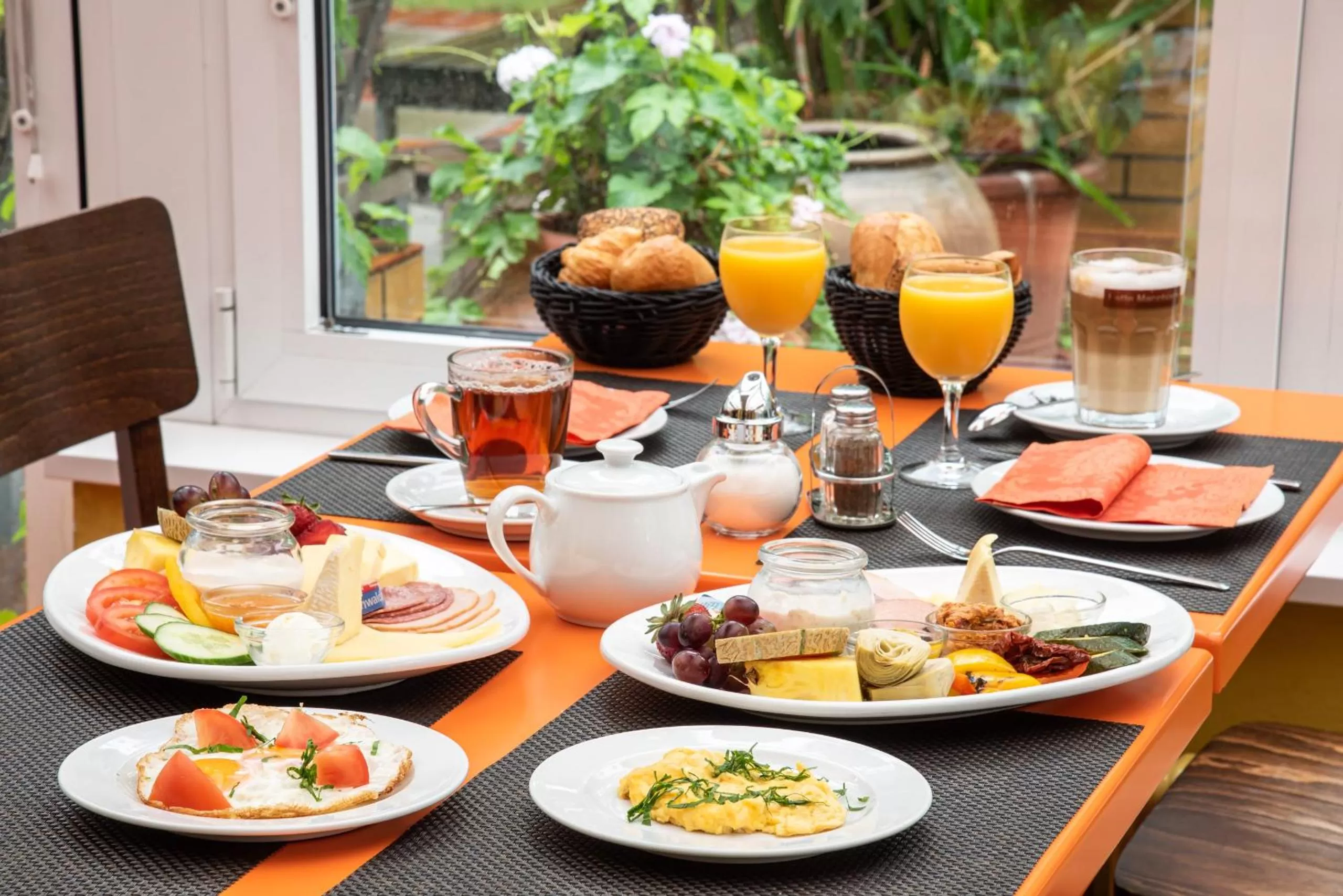 American breakfast in Hotel Grenzfall