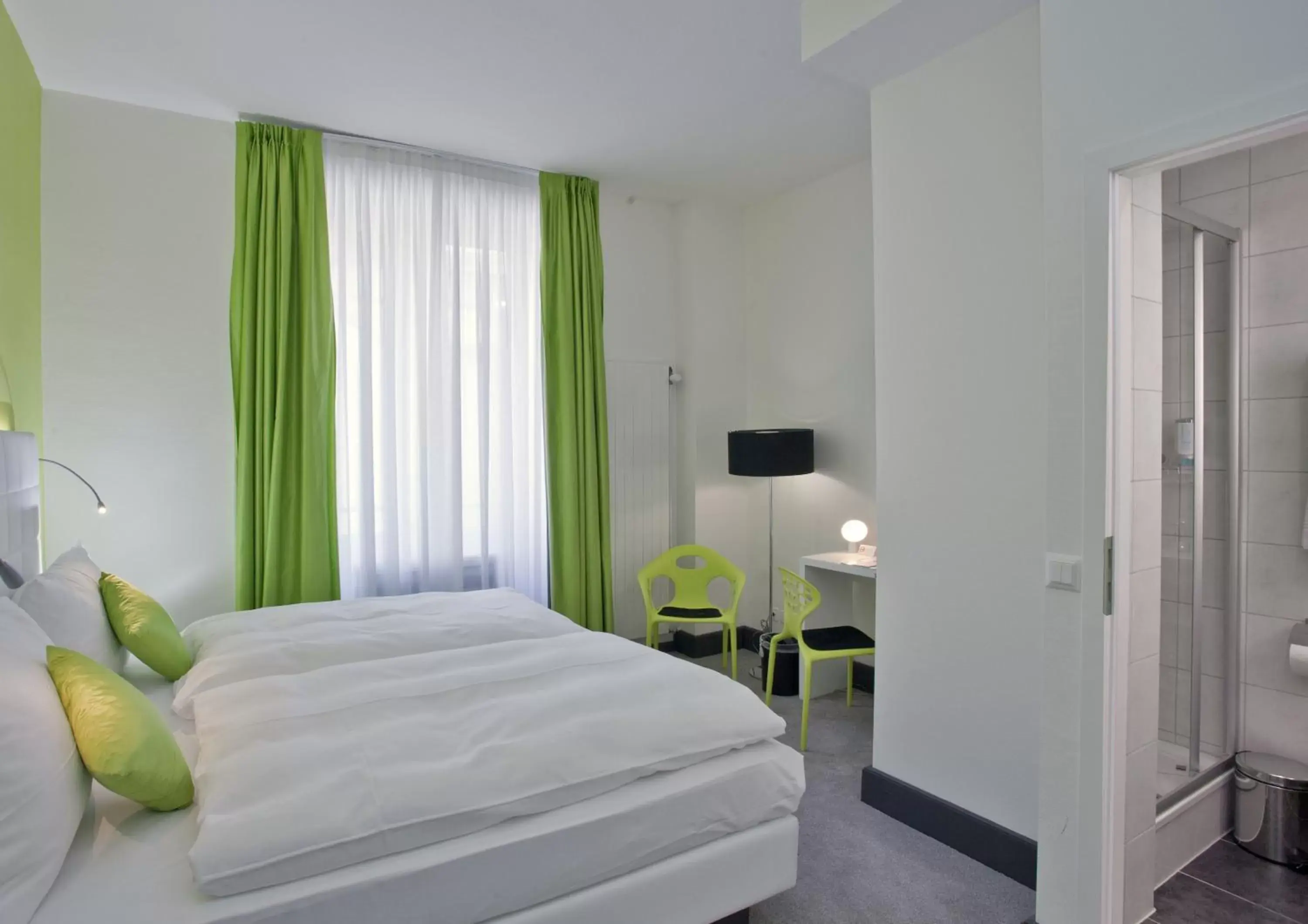 Bed in Hotel City Inn Basel