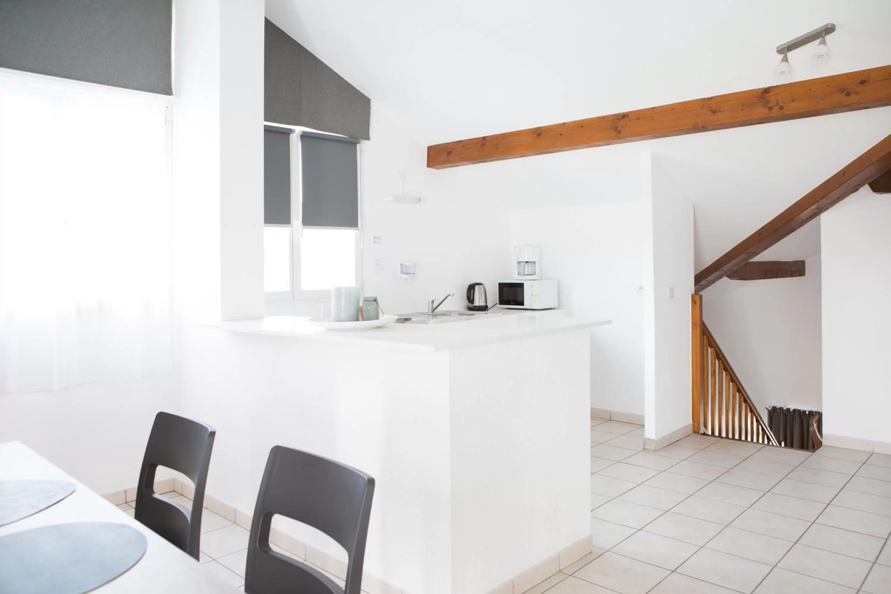 Kitchen or kitchenette in Comfort Aparthotel Divonne La Versoix