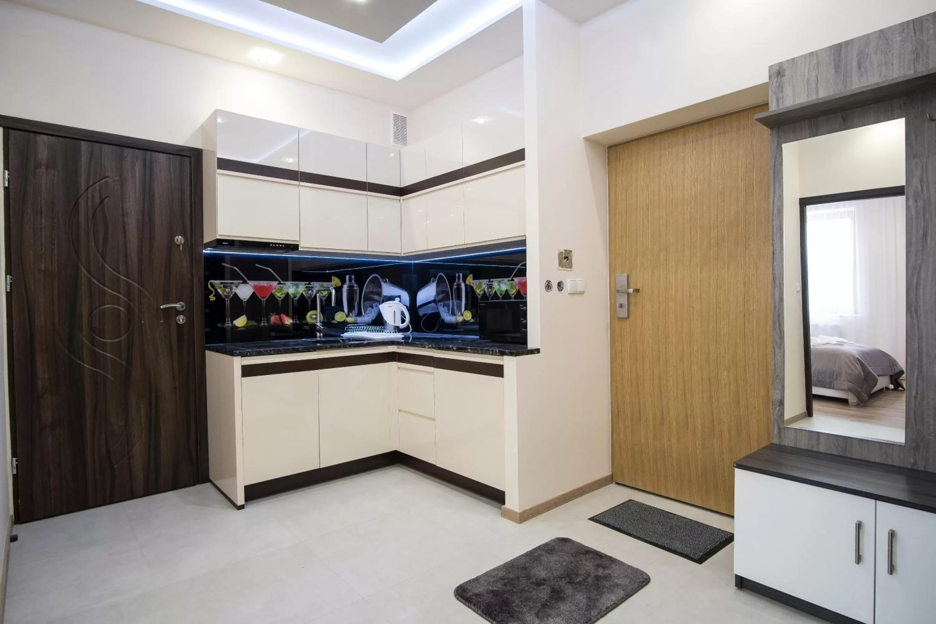 Kitchen or kitchenette in Aparthotel Giewont