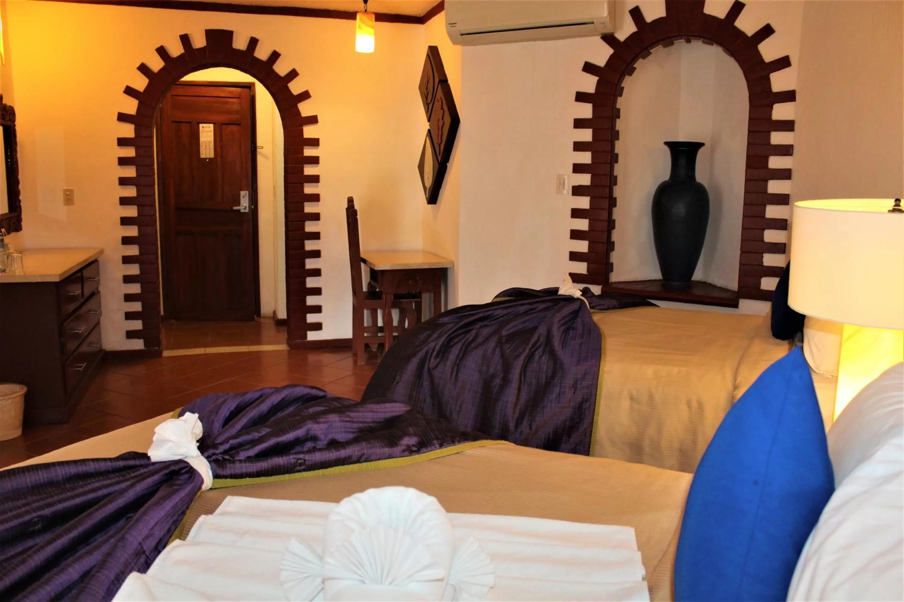 Bed in Ecotel Quinta Regia