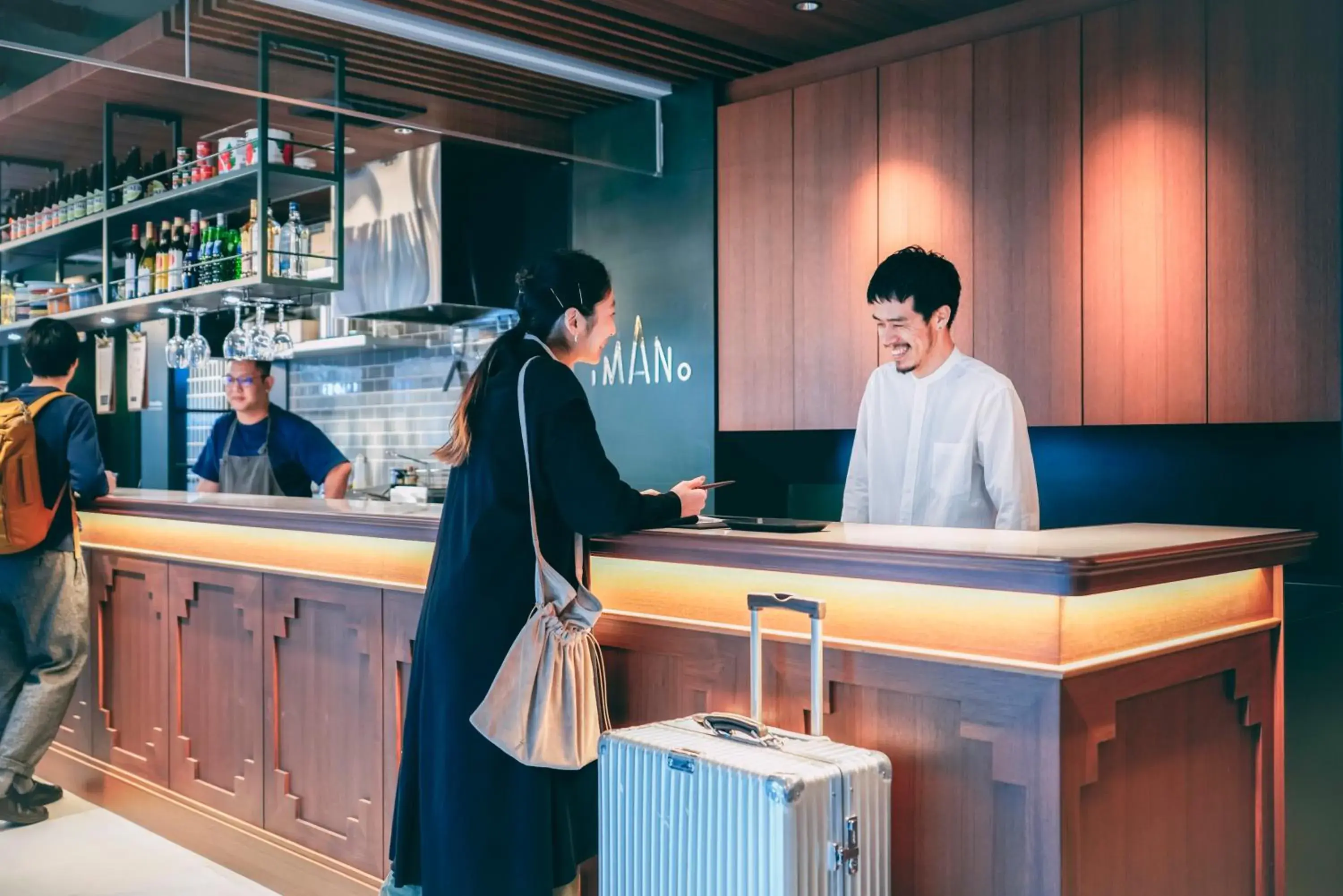 Lobby or reception in IMANO OSAKA SHINSAIBASHI HOSTEL