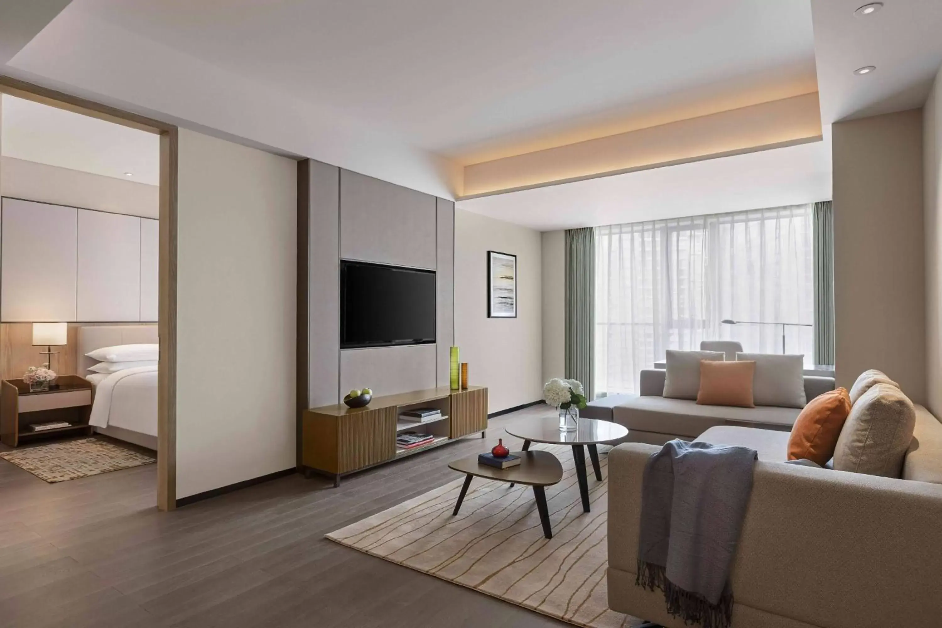 Living room, Seating Area in Marriott Executive Apartments Chongqing