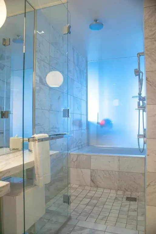 Shower, Bathroom in Luxury Suites at Palms Place
