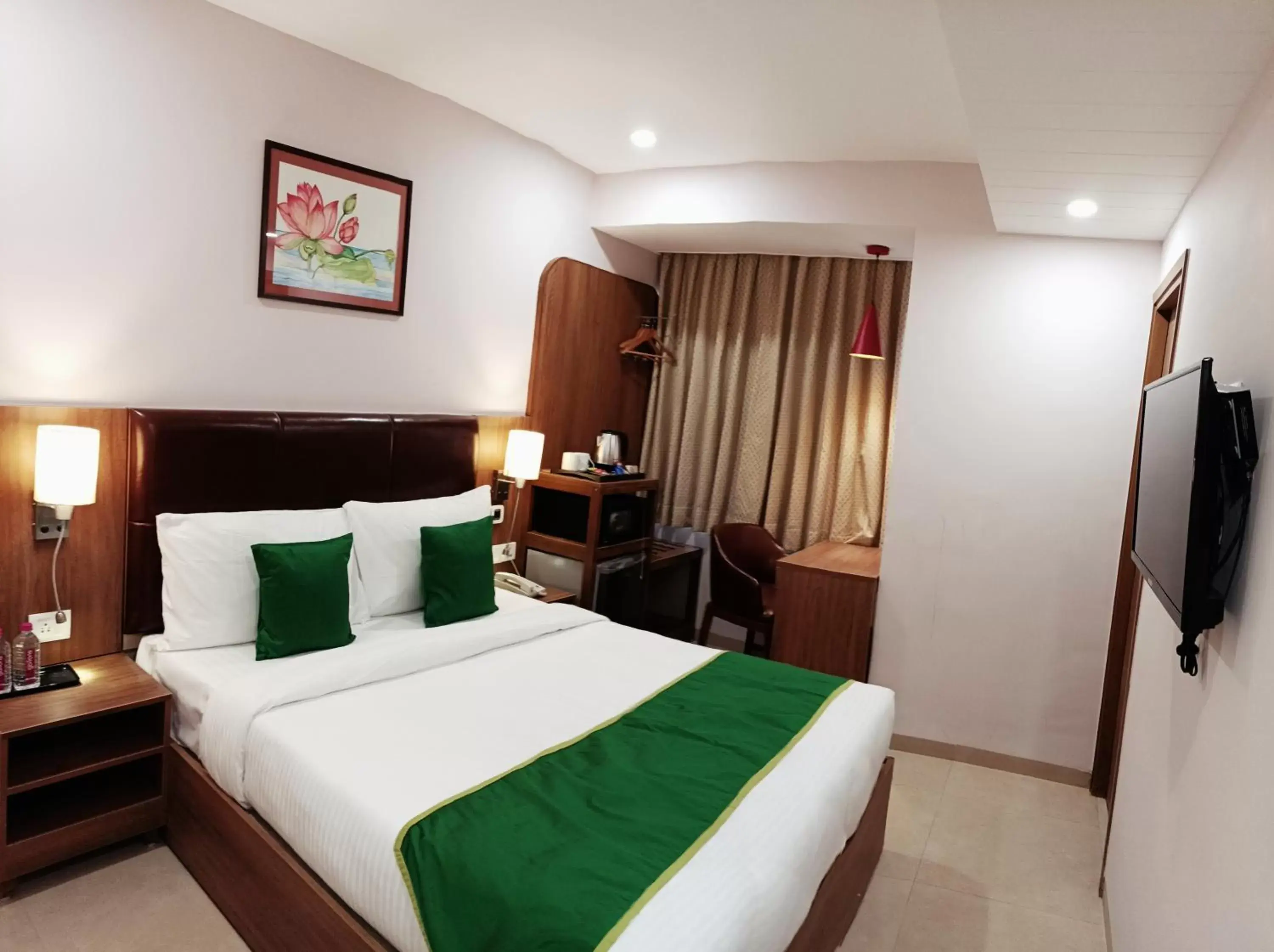 View (from property/room), Bed in The Beacon Hotel Vadodara View (from property/room), Bed in The Beacon Hotel Vadodara