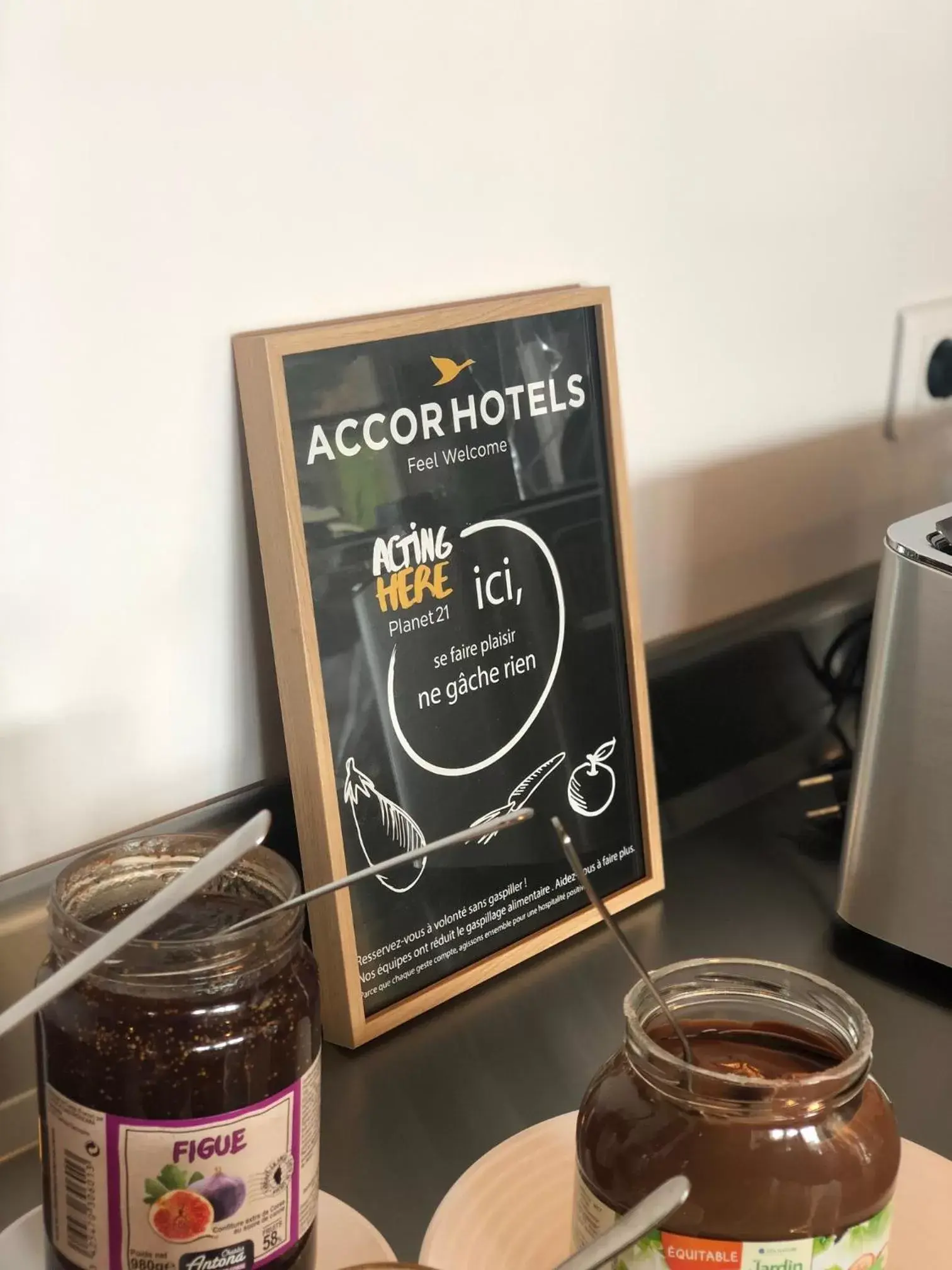 Continental breakfast in ibis Styles Ajaccio Napoleon