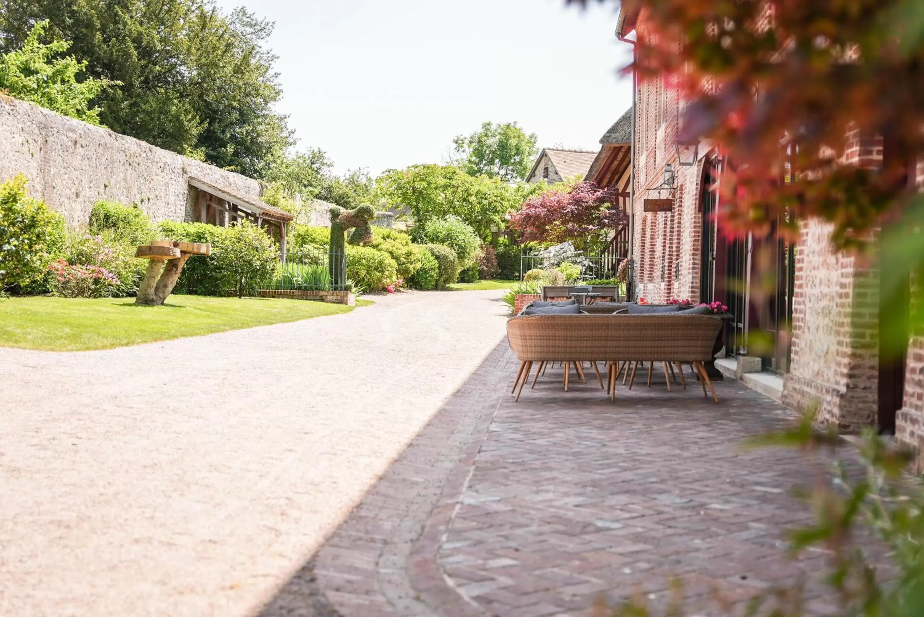 Garden view in Le Clos de Grâce