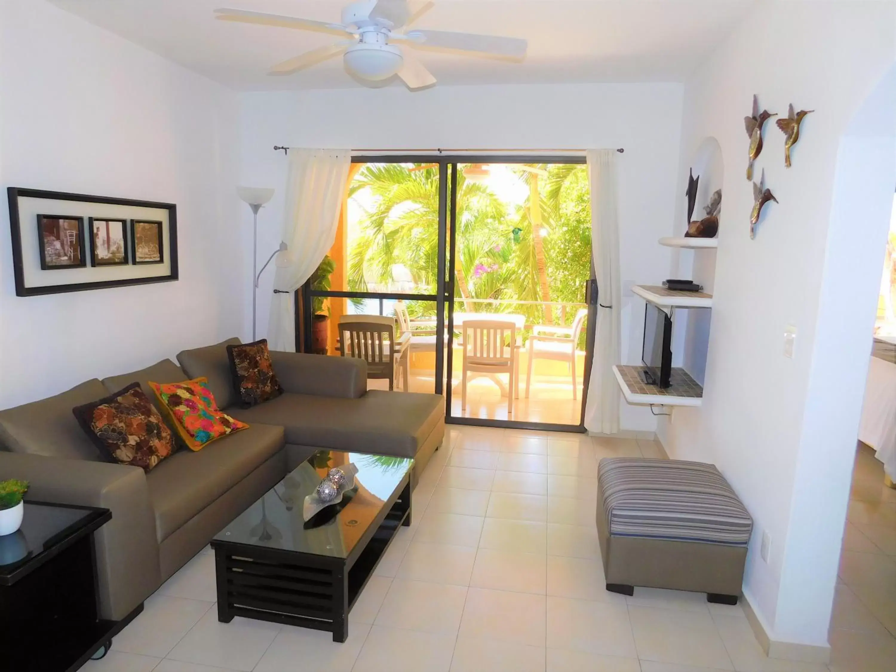 Living room, Seating Area in Nautibeach Beach Front Condos in North Beach