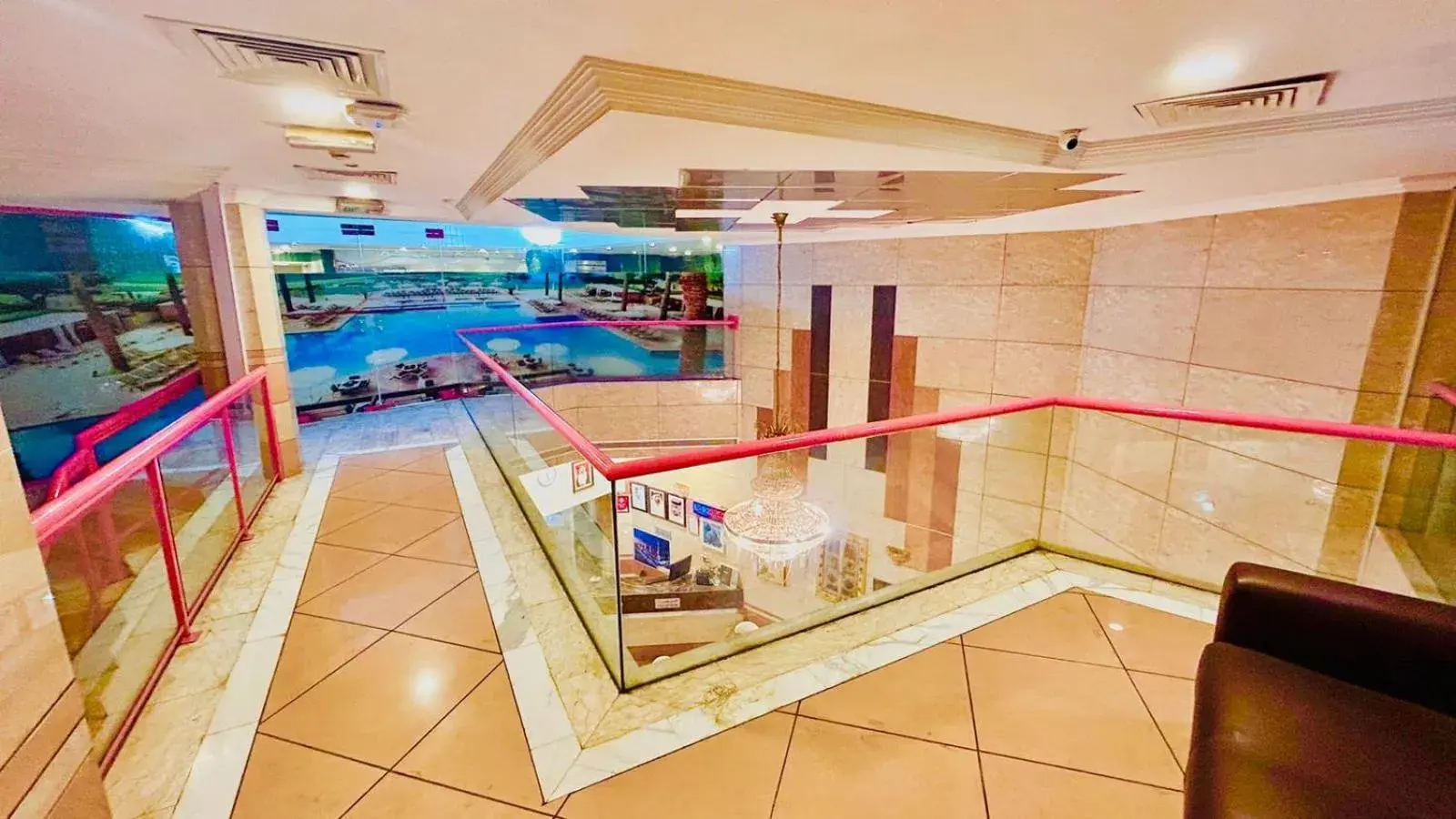 Swimming pool in Queens Hotel Next Sabkha Bus Station Swimming pool in Queens Hotel Next Sabkha Bus Station