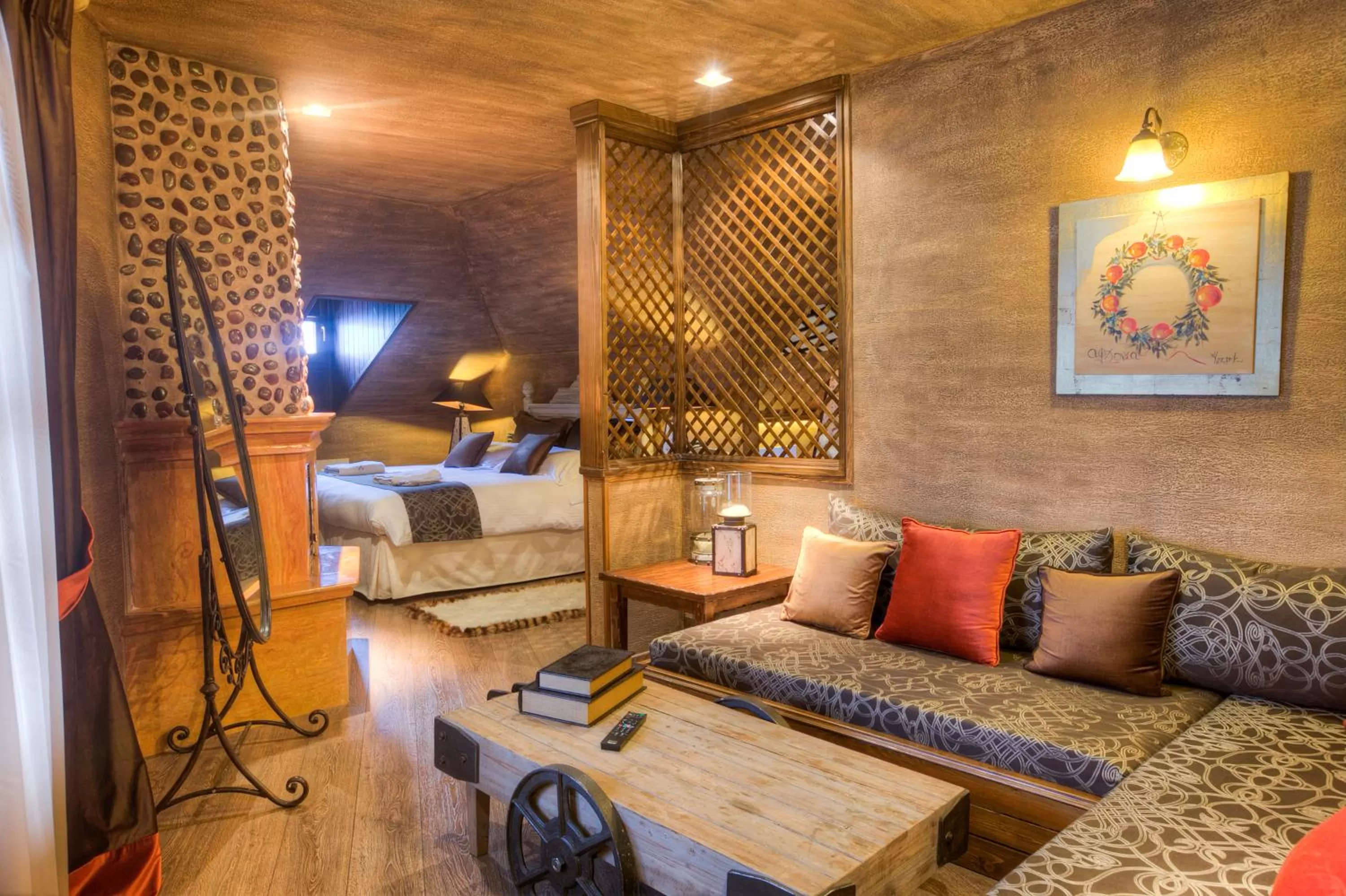 Seating area in AROMA DRYOS SPA & ECO Hotel