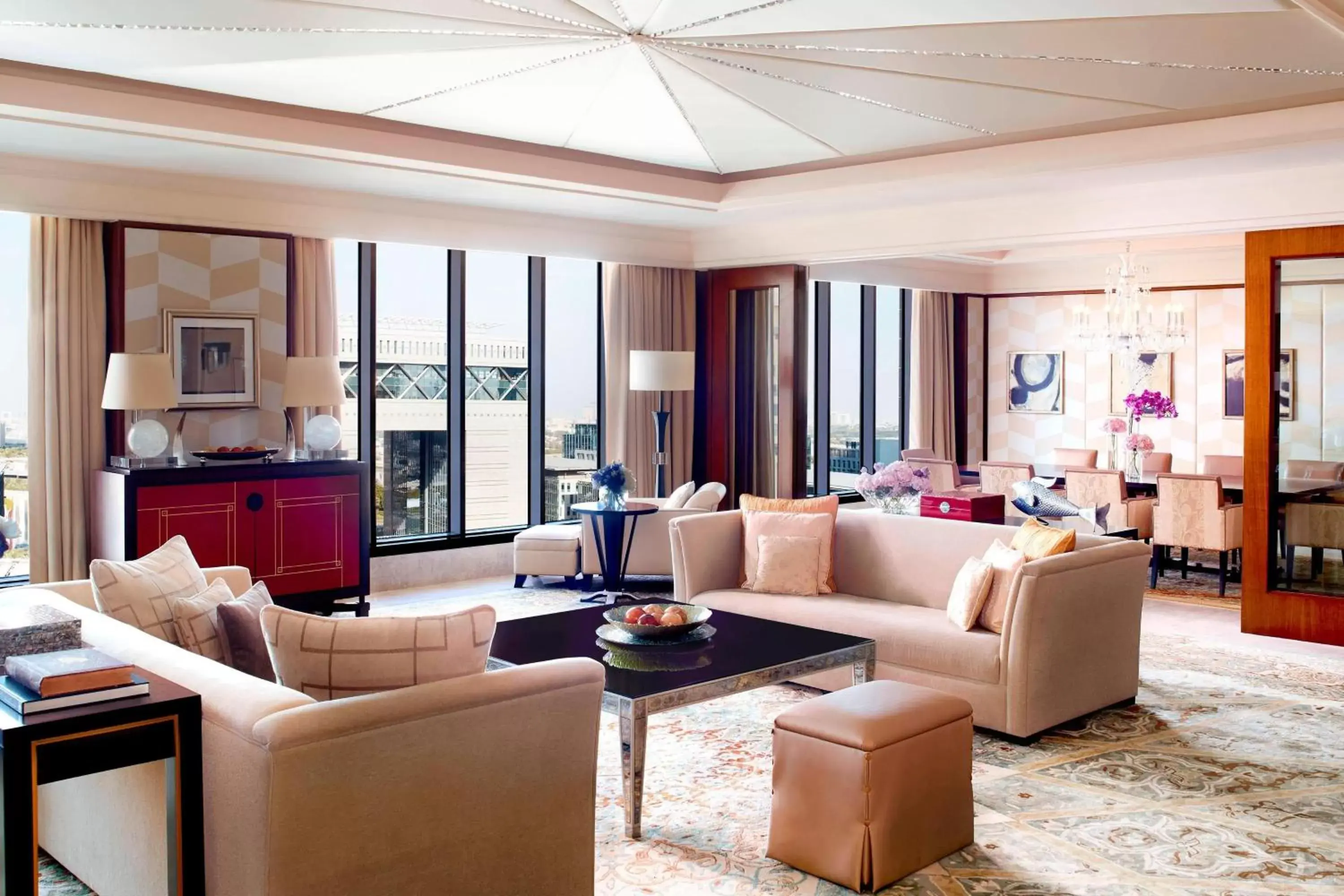Living room, Seating Area in The Ritz-Carlton, Dubai International Financial Centre
