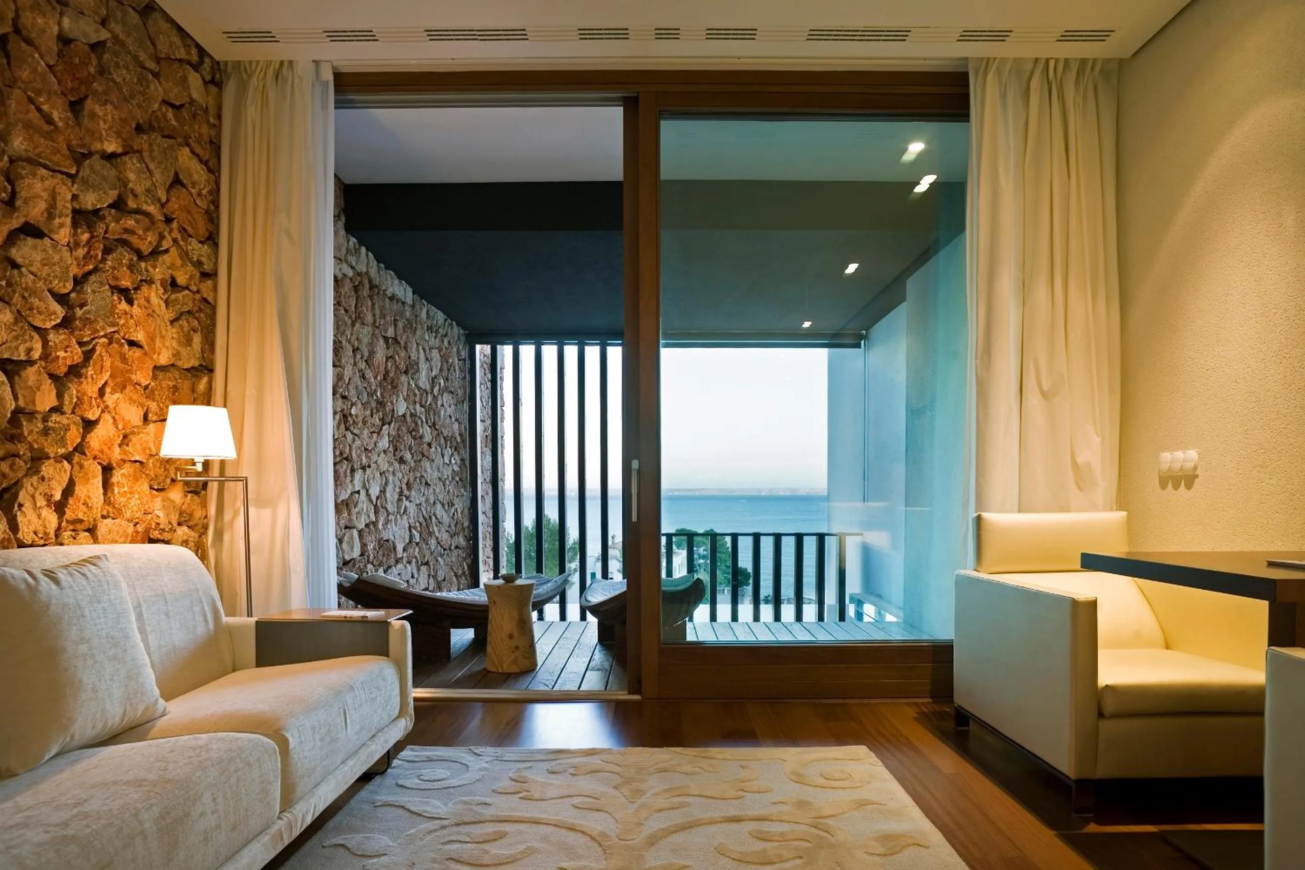 View (from property/room), Bed in Hospes Maricel y Spa, Palma de Mallorca, a Member of Design Hotels