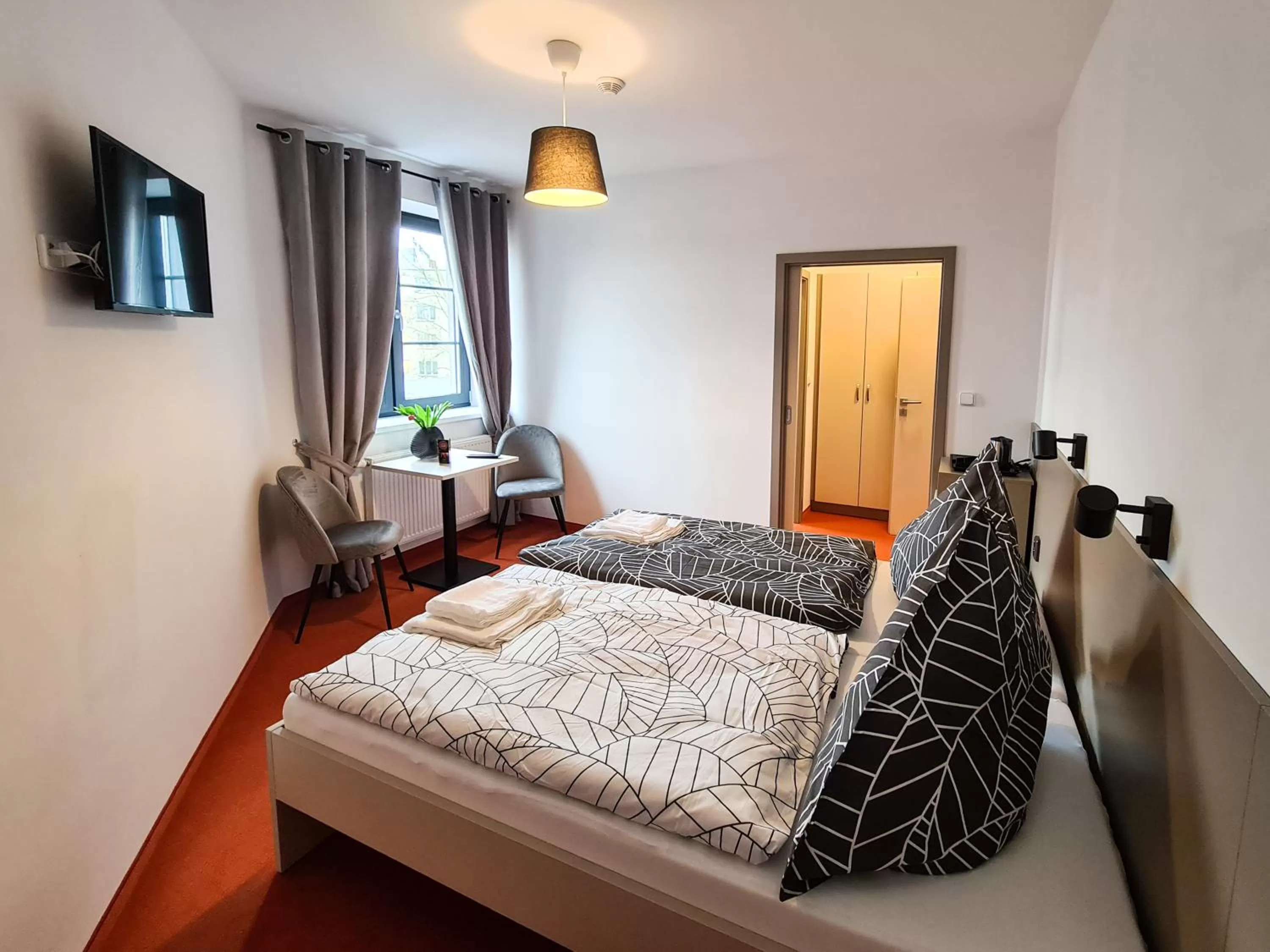 Bed in Pension Berlin