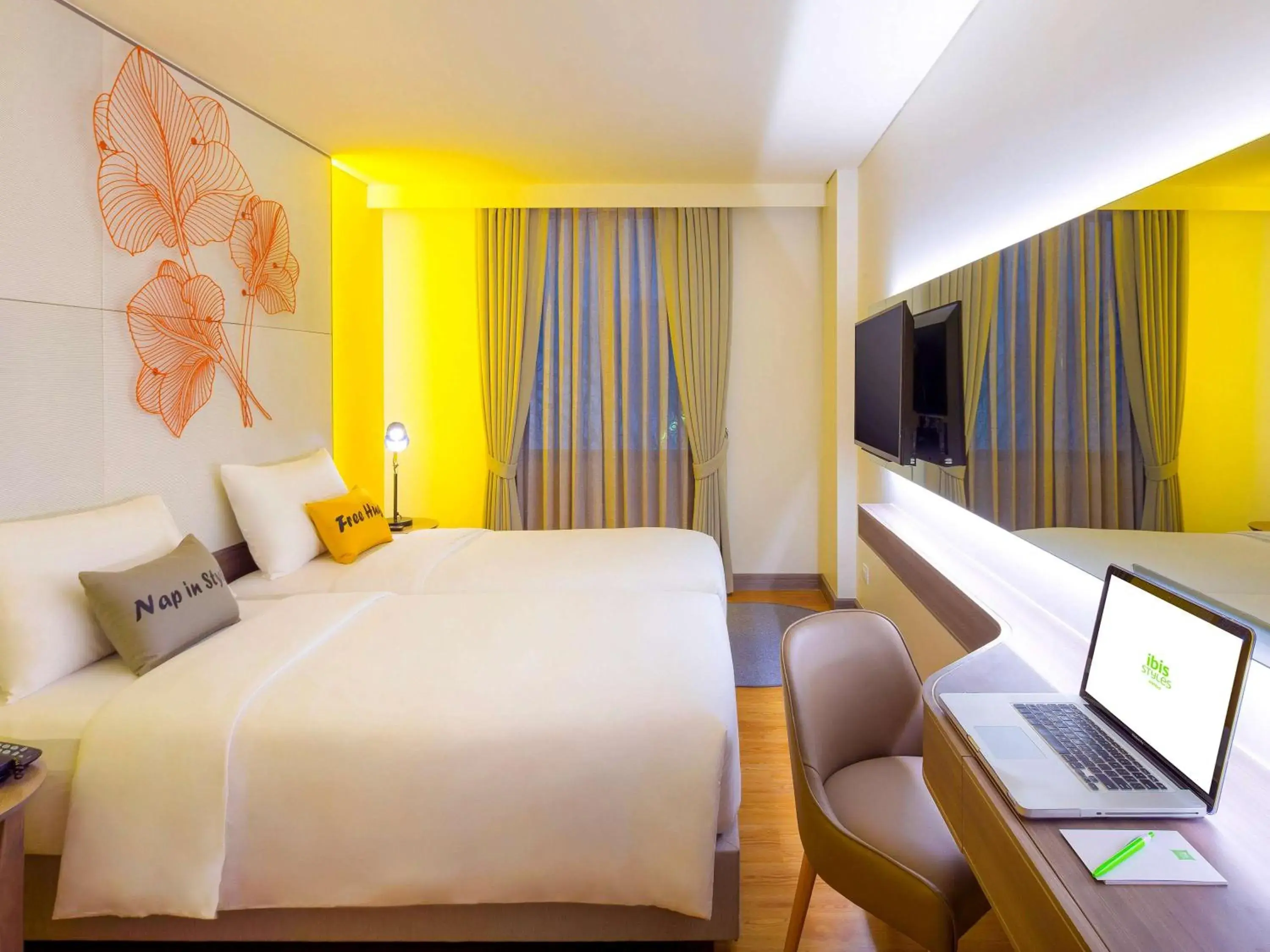 Photo of the whole room in ibis Styles Siem Reap