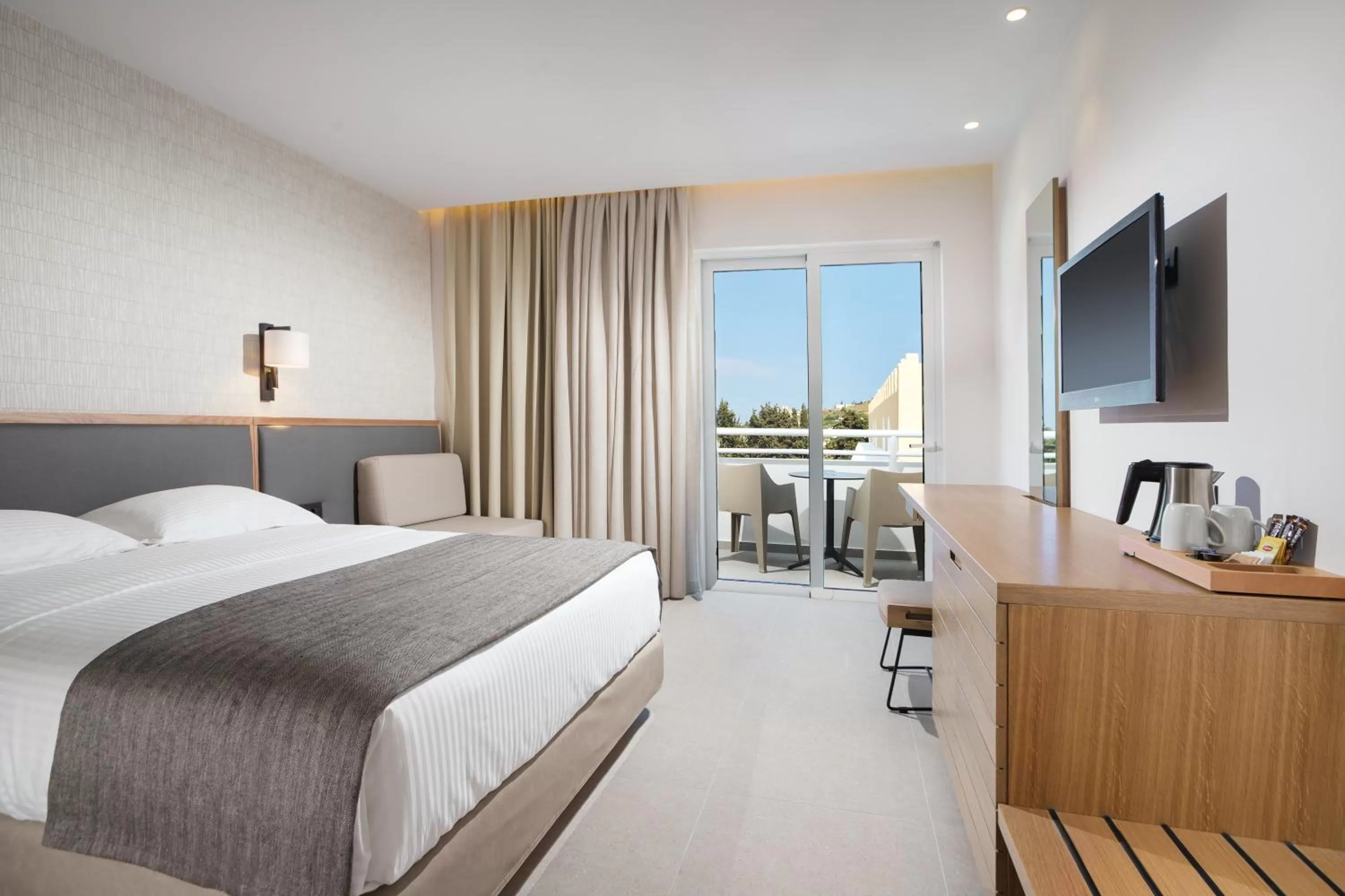 Bedroom, Bed in Platanista Hotel