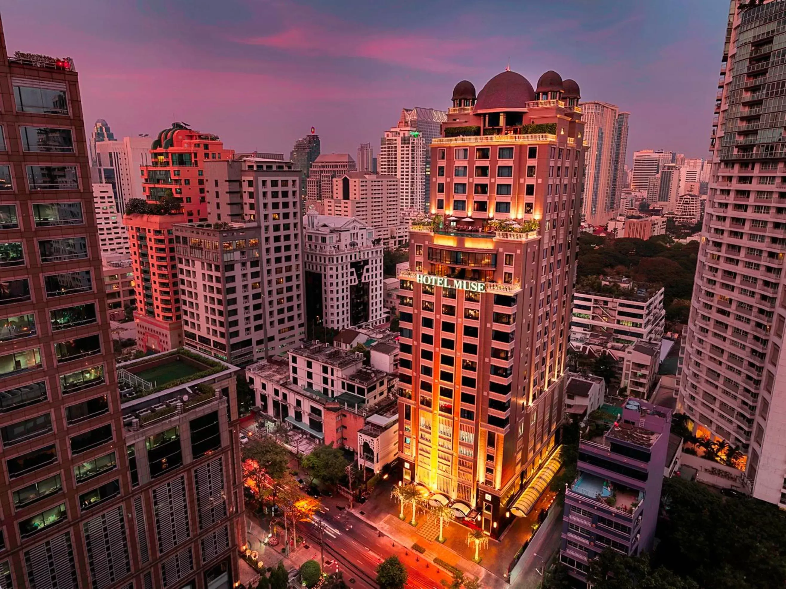 Property building, Bird's-eye View in Hotel Muse Bangkok Langsuan - MGallery Property building, Bird's-eye View in Hotel Muse Bangkok Langsuan - MGallery