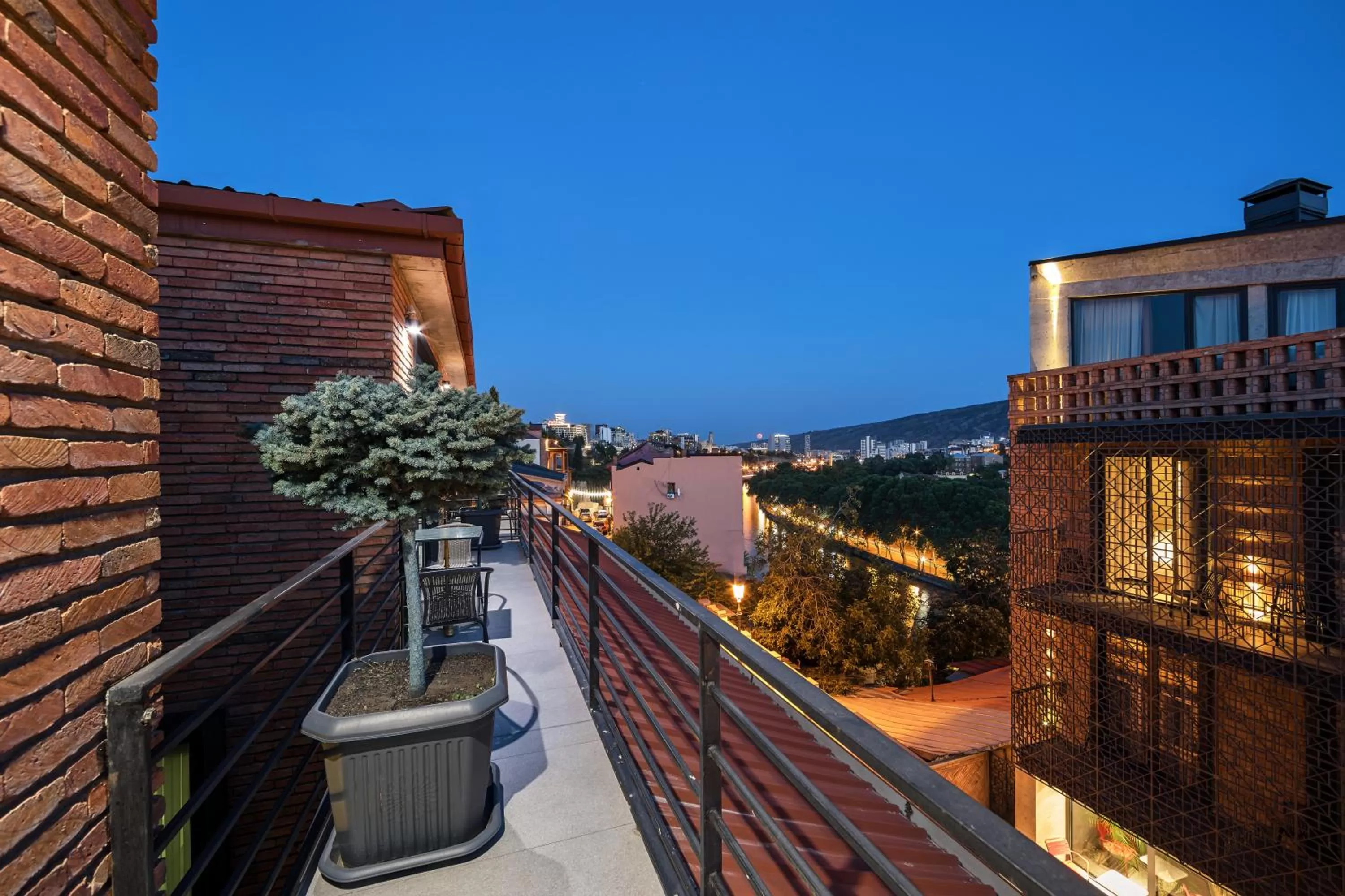 City view, Balcony/Terrace in Mit Hotel Tbilisi