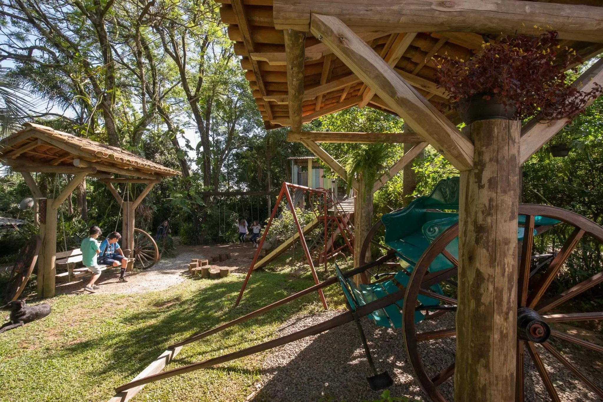 Children play ground in Hotel Chácara das Flores