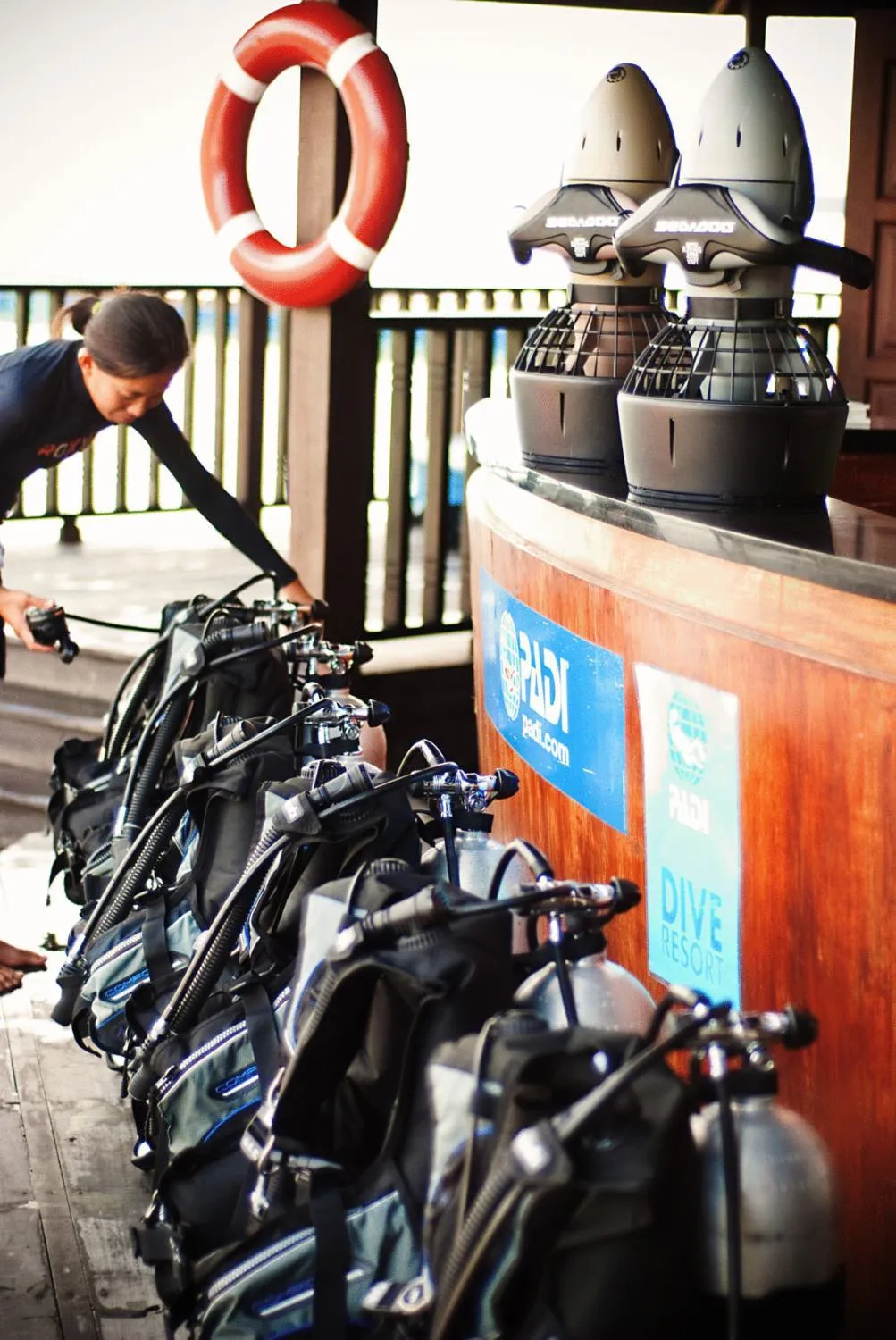 Staff in Gayana Marine Resort