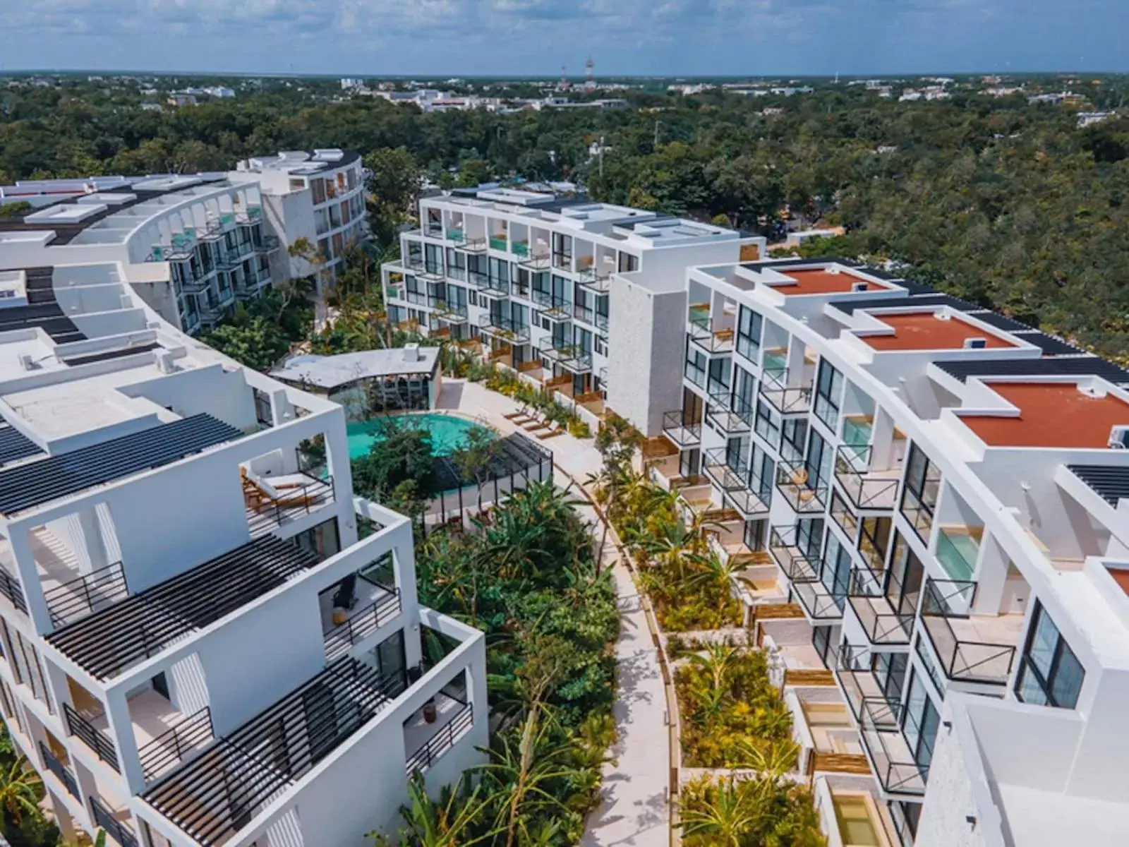 Day, Bird's-eye View in The Waves Tulum